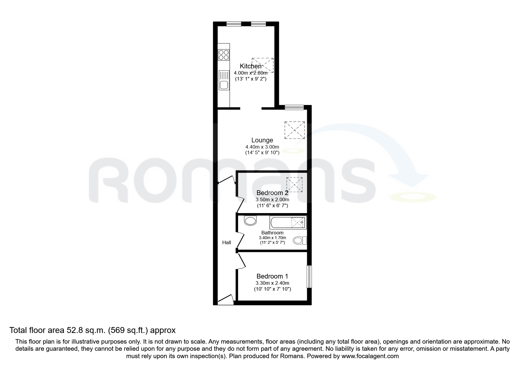 Flat 11, Ferncliffe, Bristol floorplan