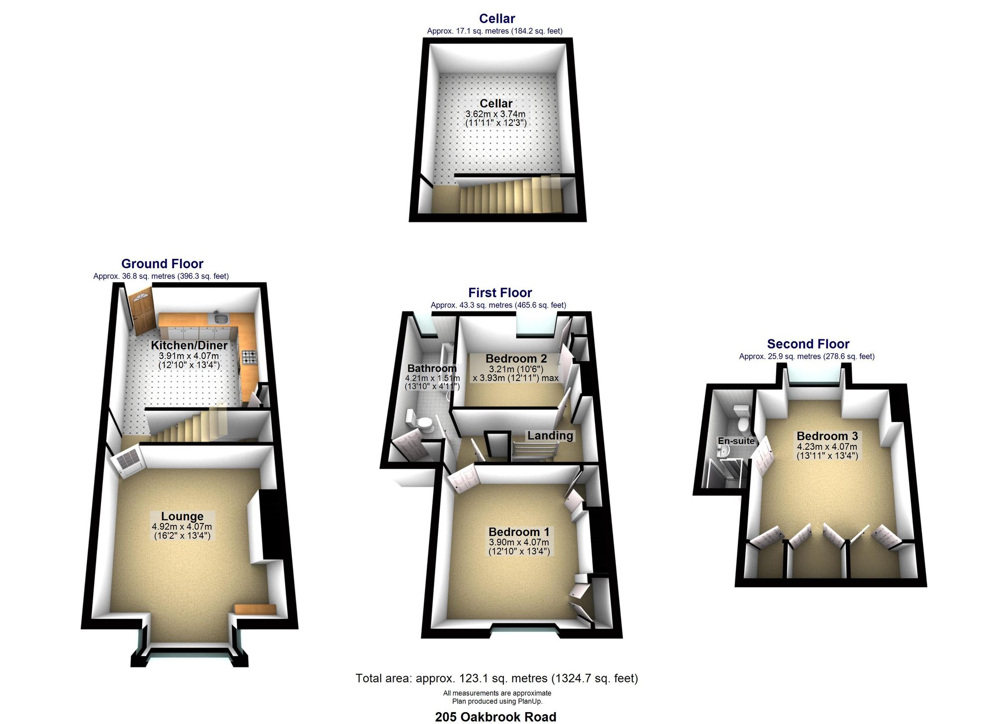205 Oakbrook Road, Sheffield floorplan