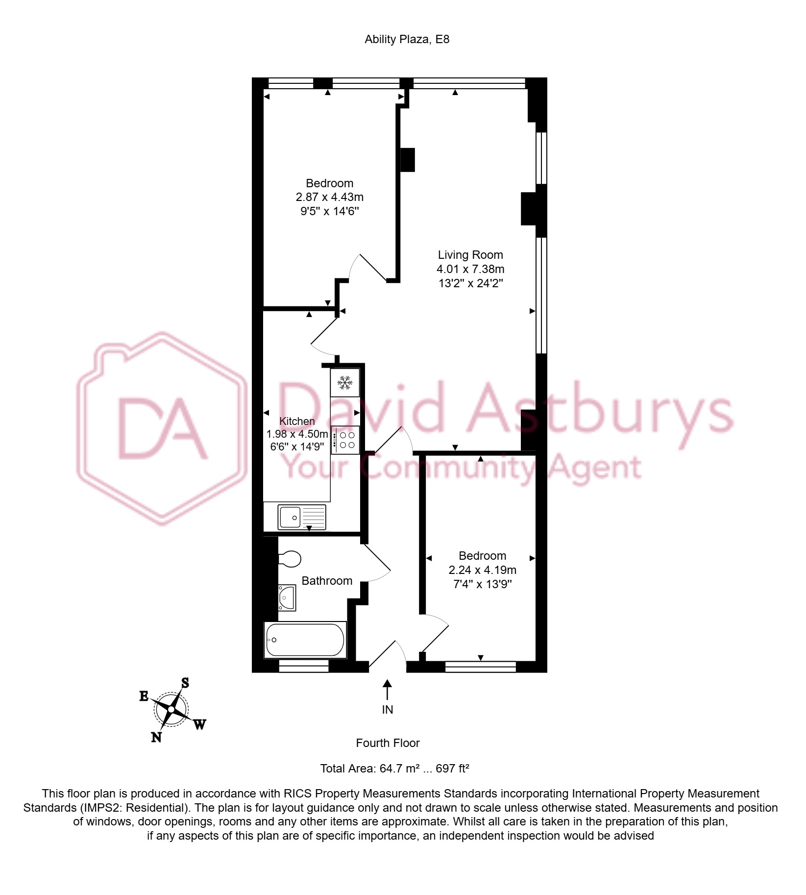 Flat 65 Ability Plaza, Kingsland Road, Dalston floorplan
