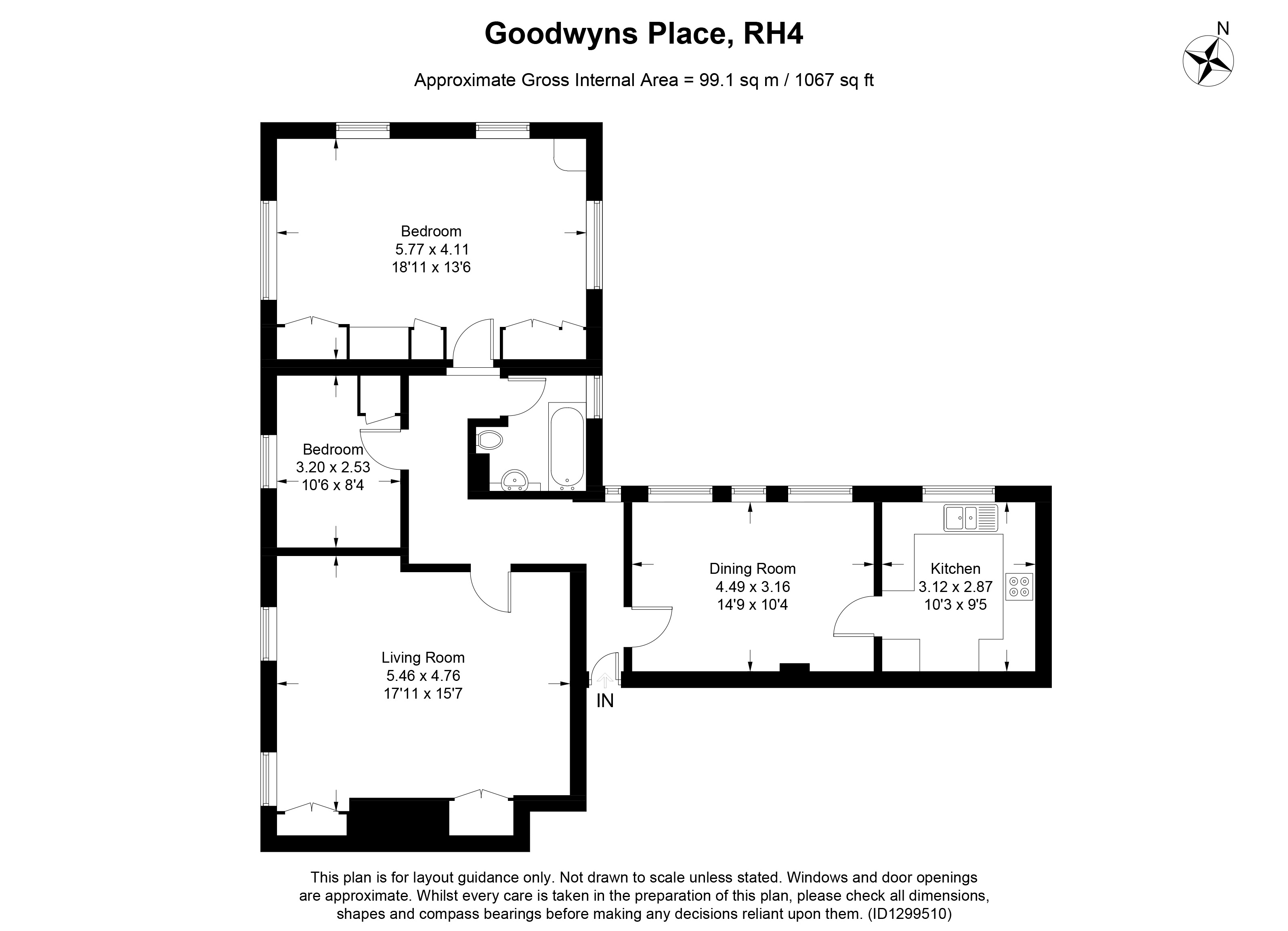 5, Goodwyns Place, Dorking floorplan