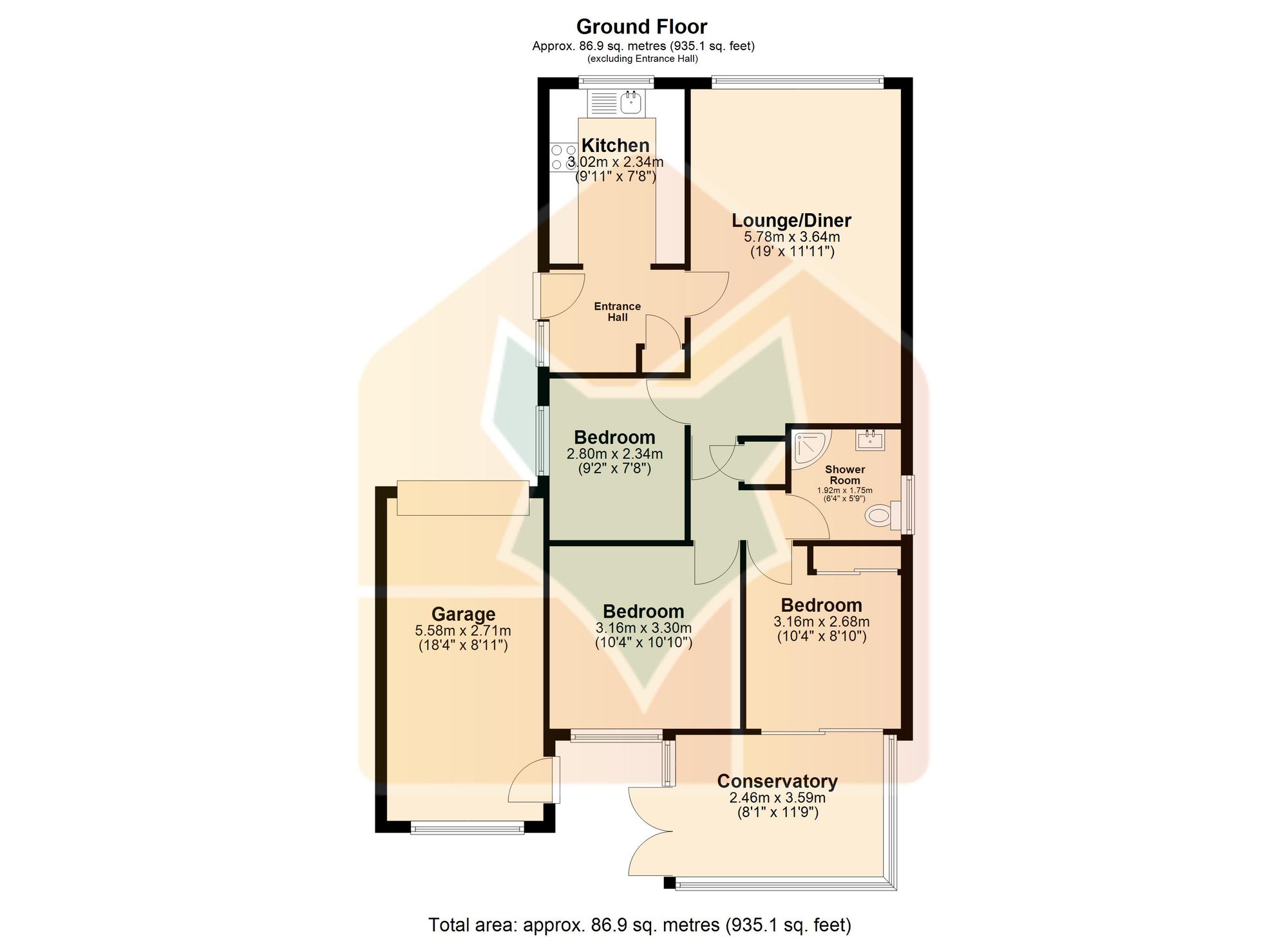 2 Priory Way, Gainsborough floorplan