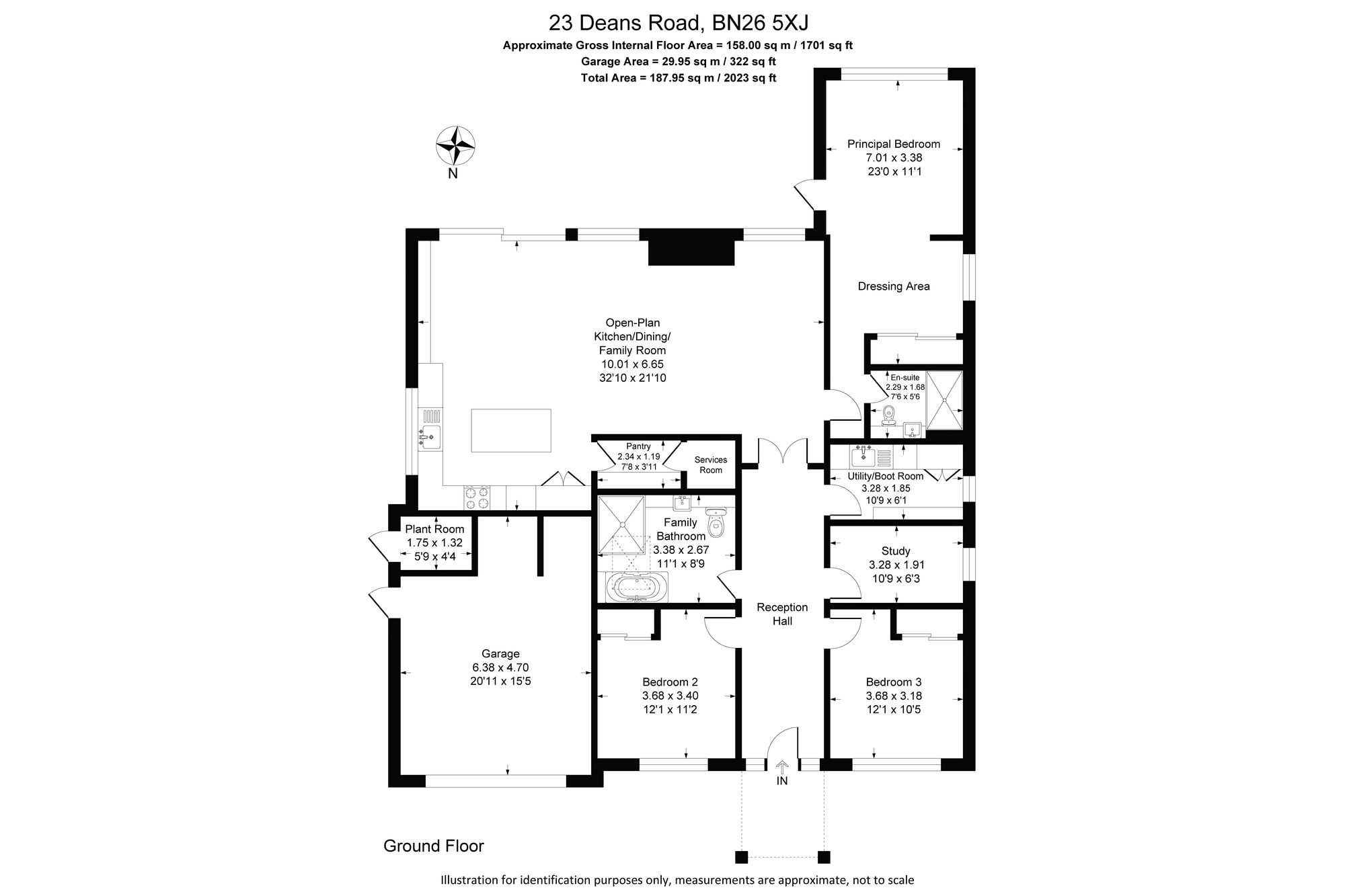 23 Deans Road, Polegate floorplan
