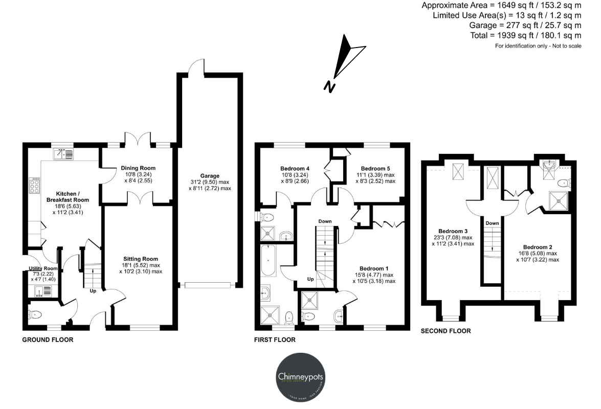 63, Titchfield Park Road, Fareham floorplan