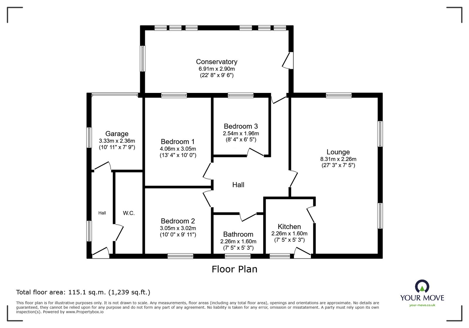7, Tollgate Close, Barnsley floorplan