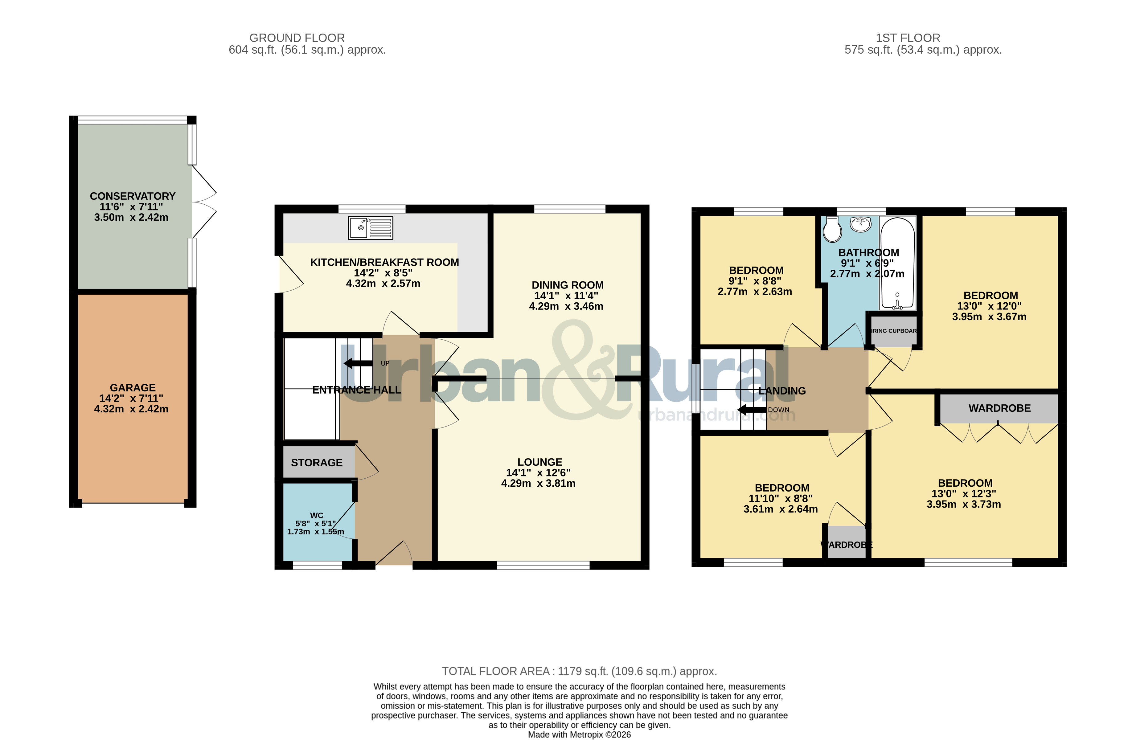 Brixham Close, Bedfordshire floorplan