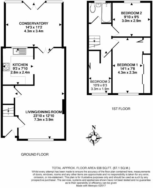 3 Bedrooms Terraced house to rent in Queens Road, Farnborough GU14