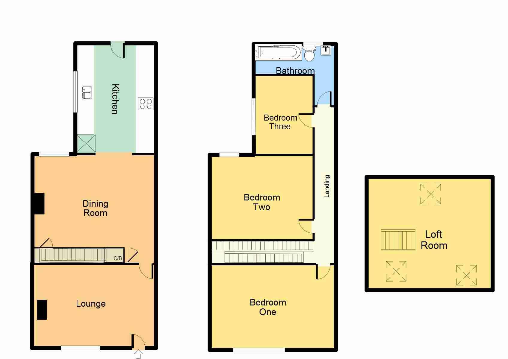 3 Bedrooms Terraced house for sale in Kingsway, Ilkeston DE7