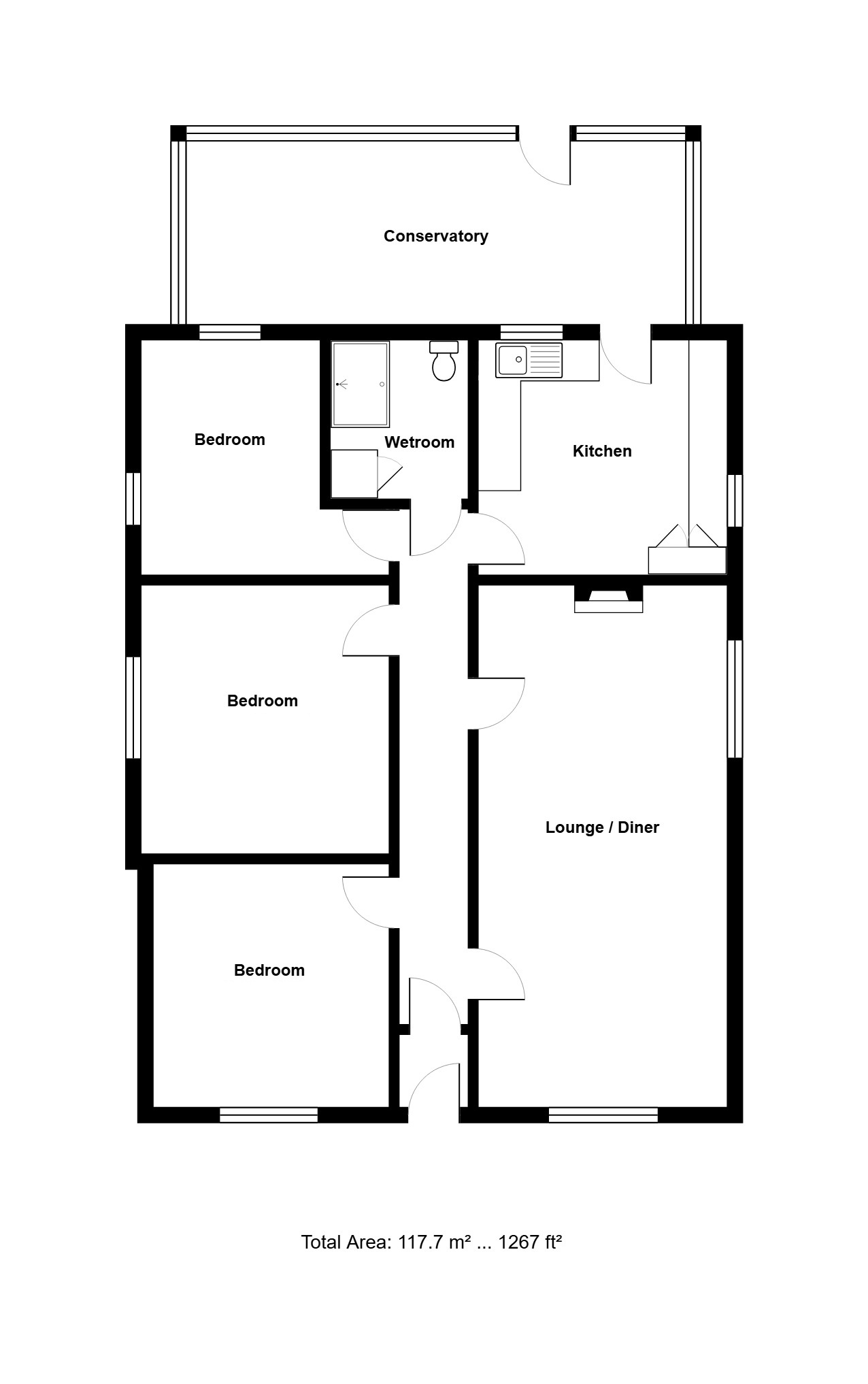Elwyn, London Road, Capel St Mary, Ipswich, Suffolk, IP9 floorplan