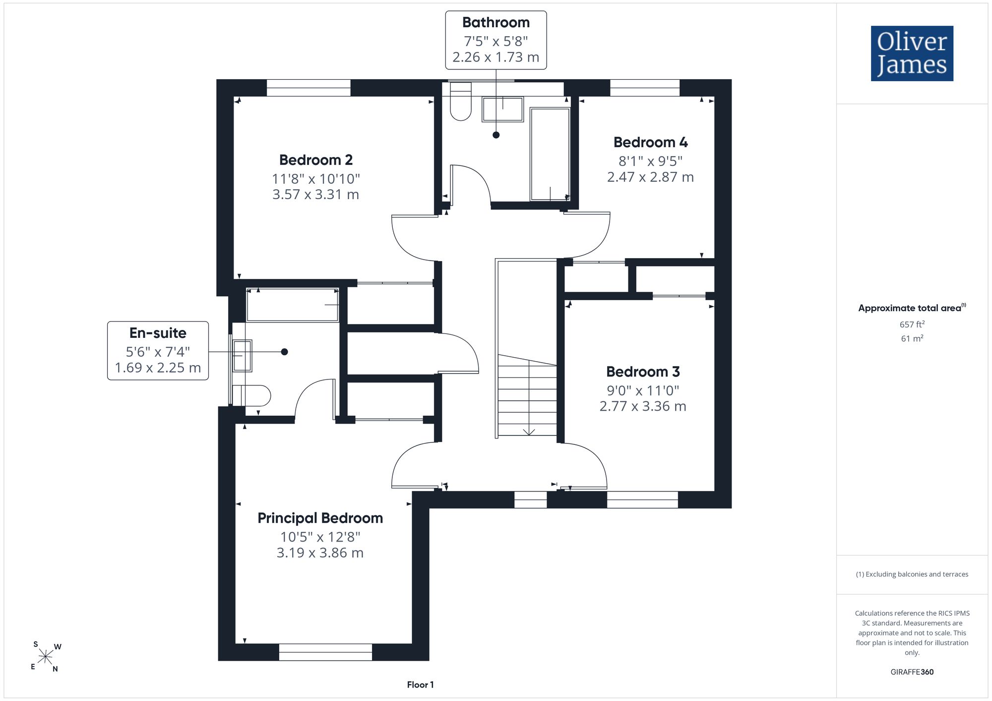 58, Owl Way, Hartford, Huntingdon. floorplan