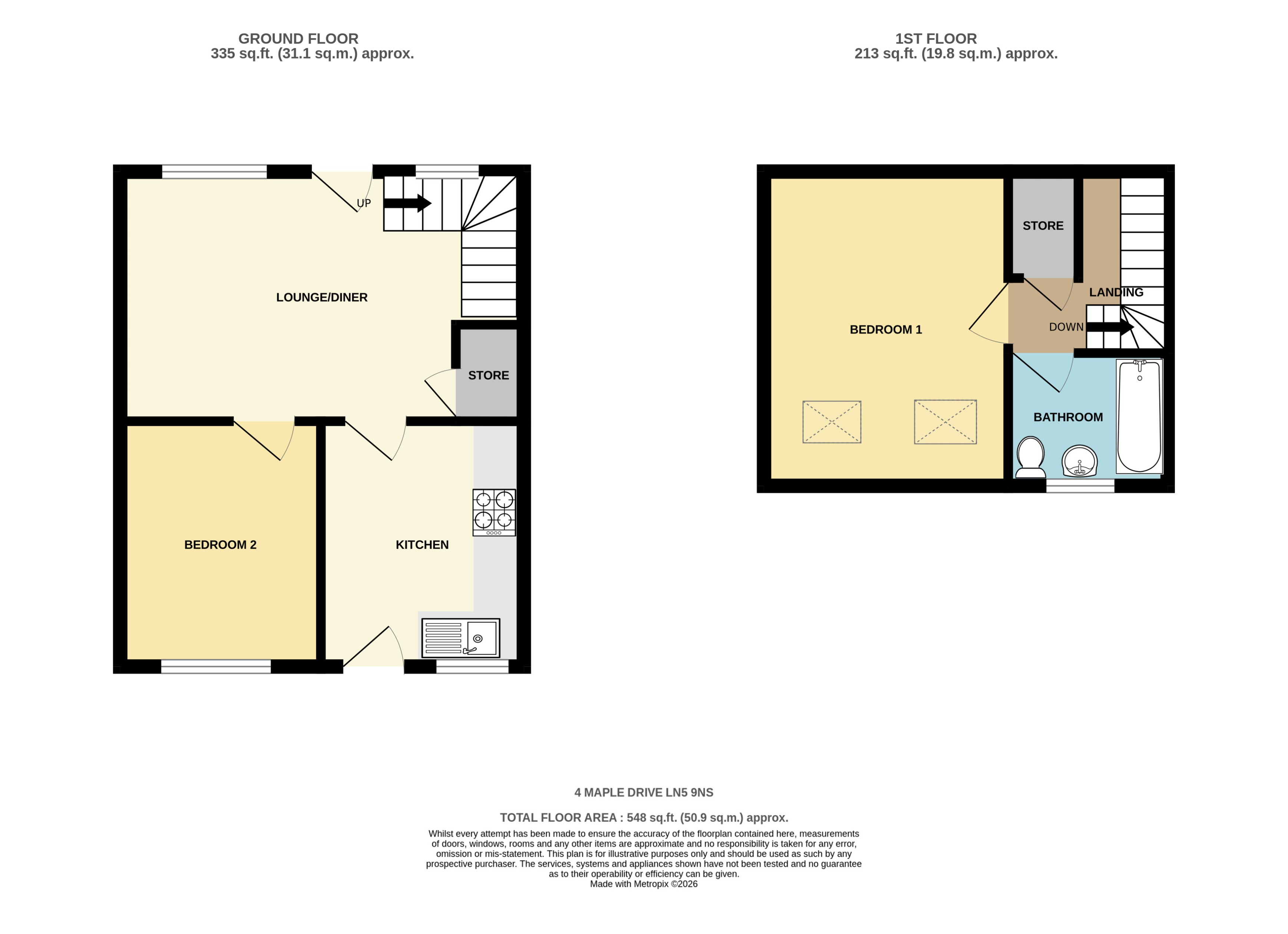 4, Maple Drive, Bassingham floorplan