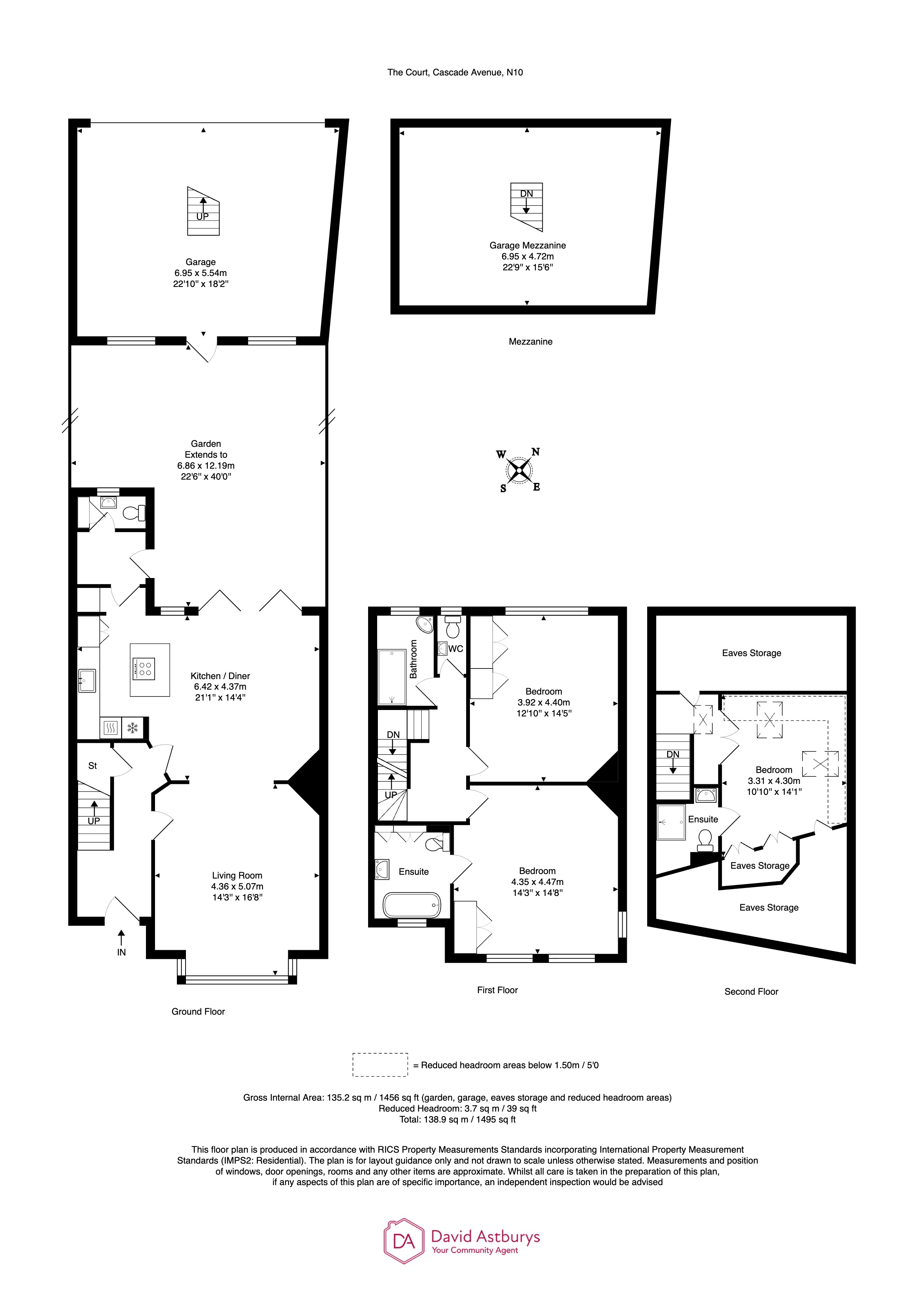 5 The Court, Cascade Avenue, Muswell Hill floorplan