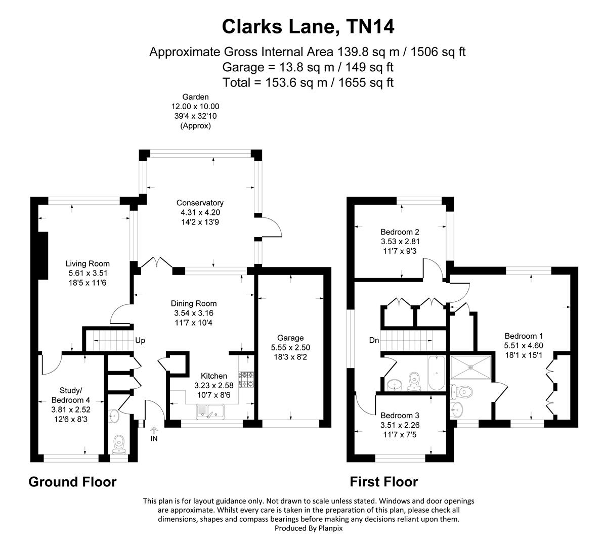 29, Clarks Lane, Halstead floorplan
