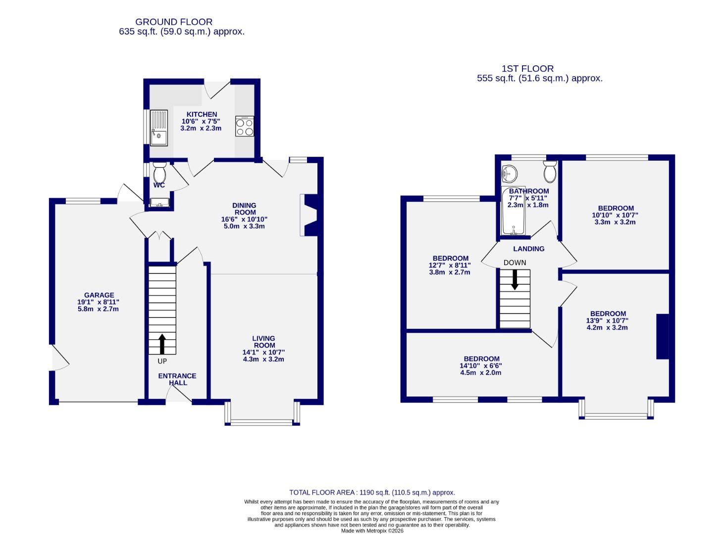 16, Leyland Road, York floorplan