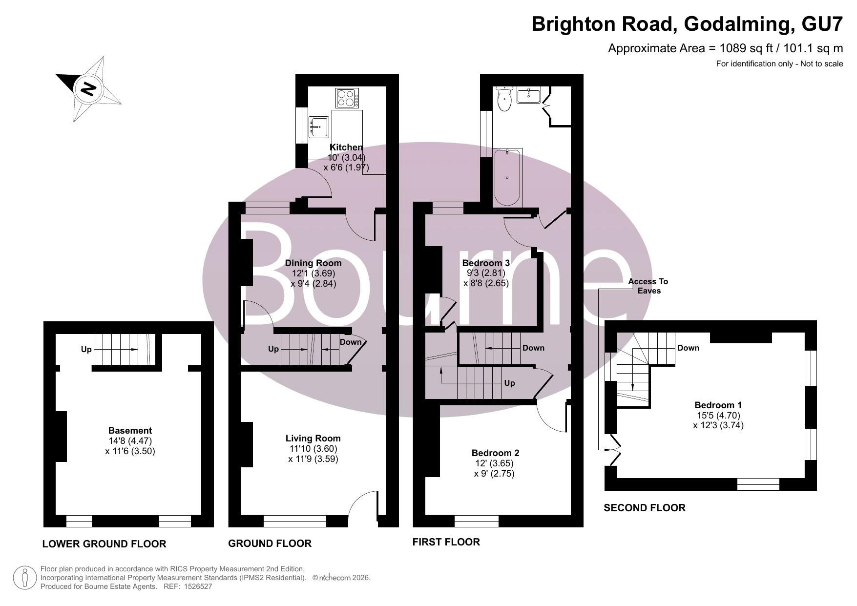 119, Brighton Road, Godalming floorplan