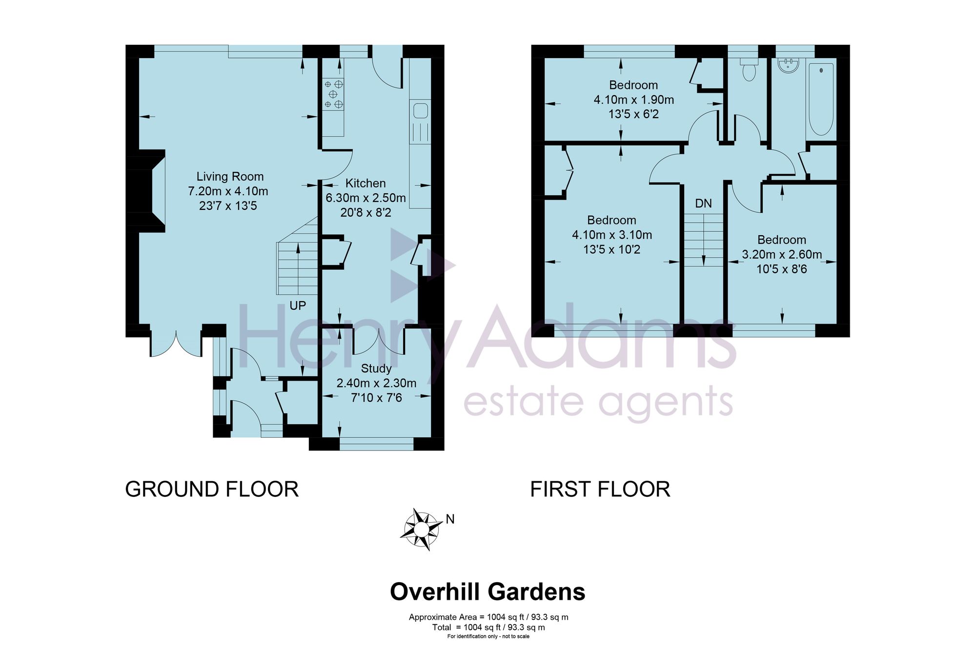 34 Overhill Gardens, Brighton floorplan