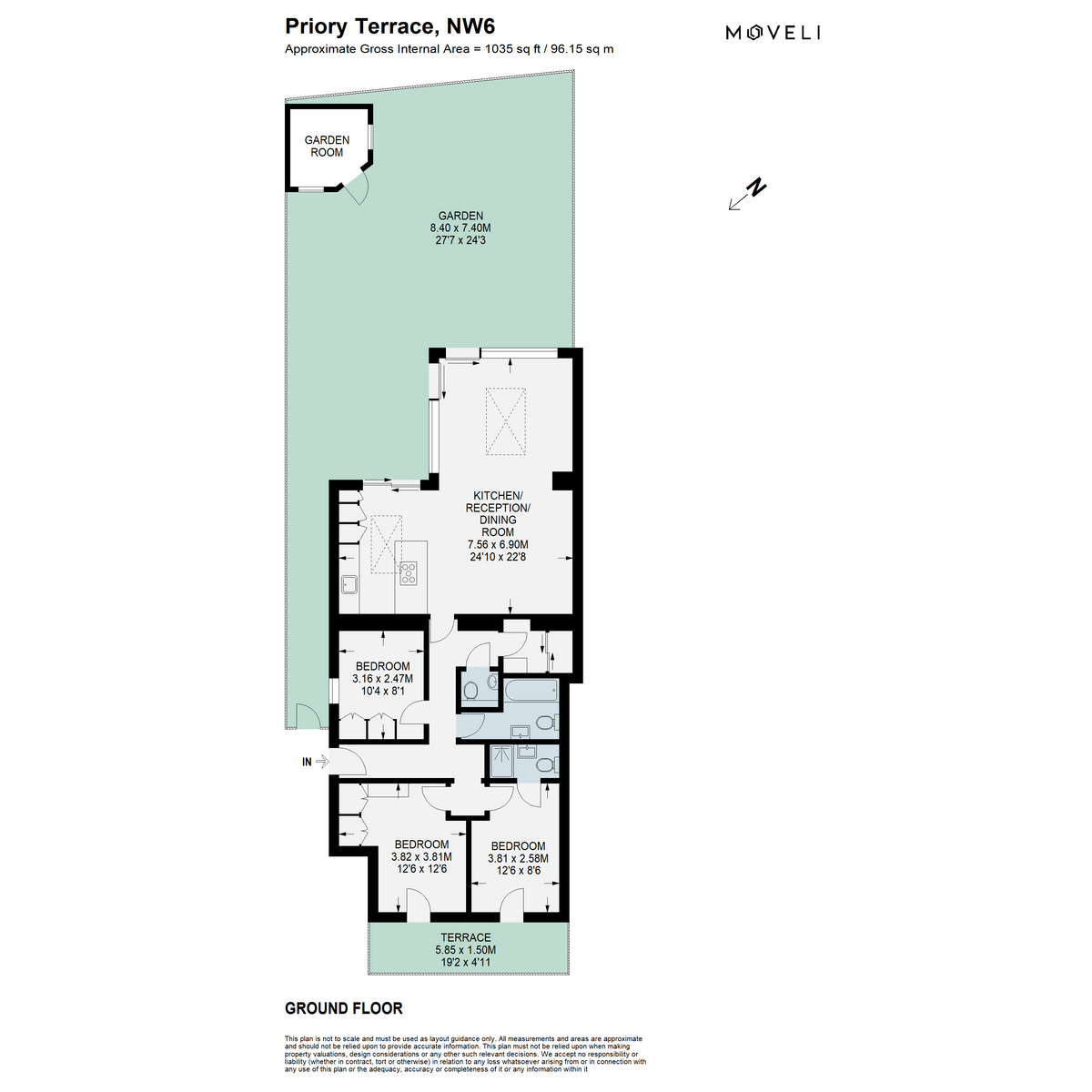 Priory Terrace, London floorplan