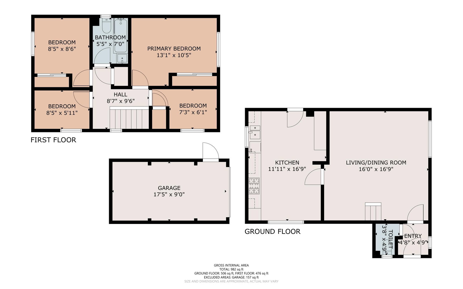 54, Buckley Close, Cardiff floorplan