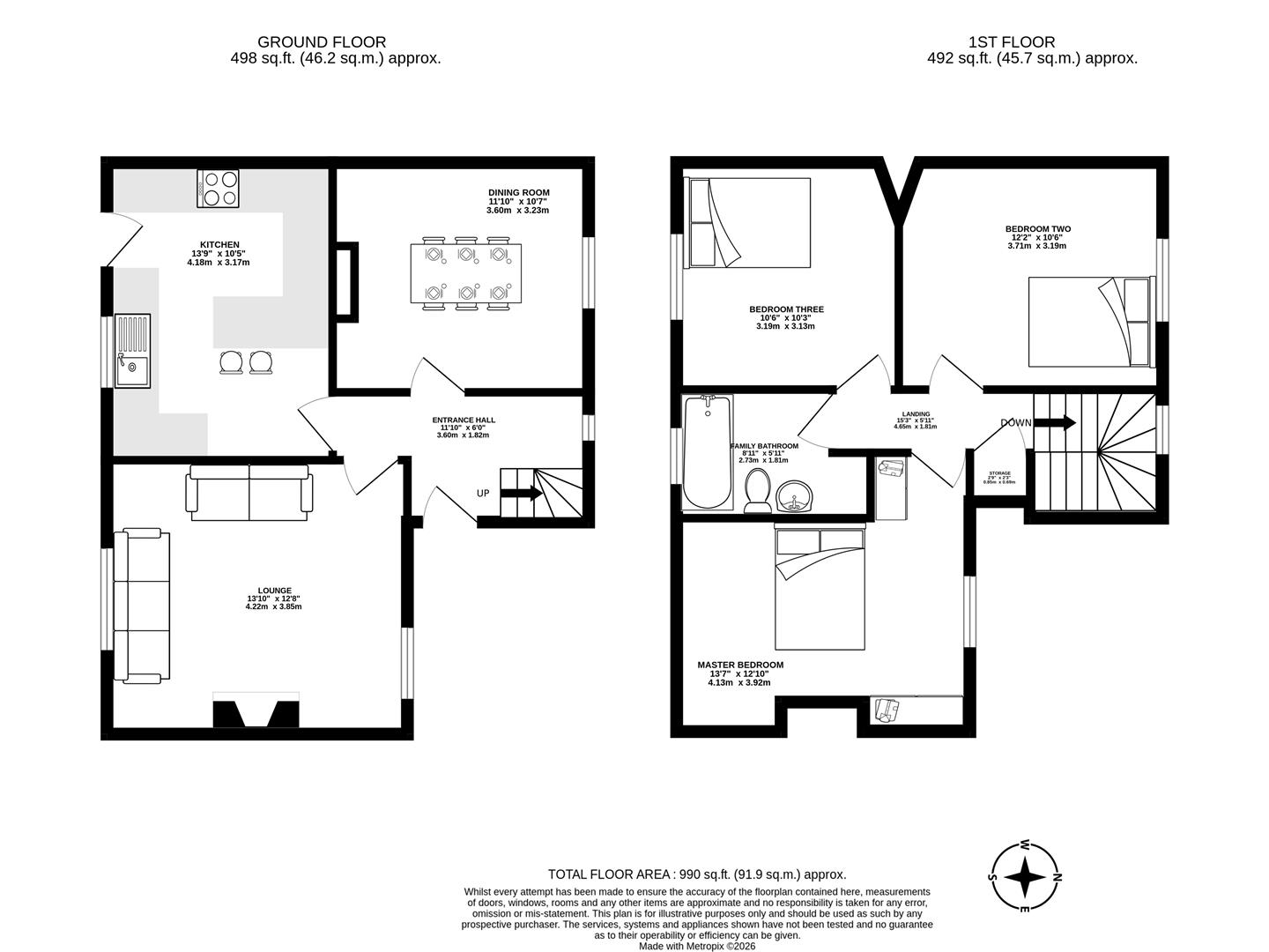 51, The Crescent, Chorley floorplan