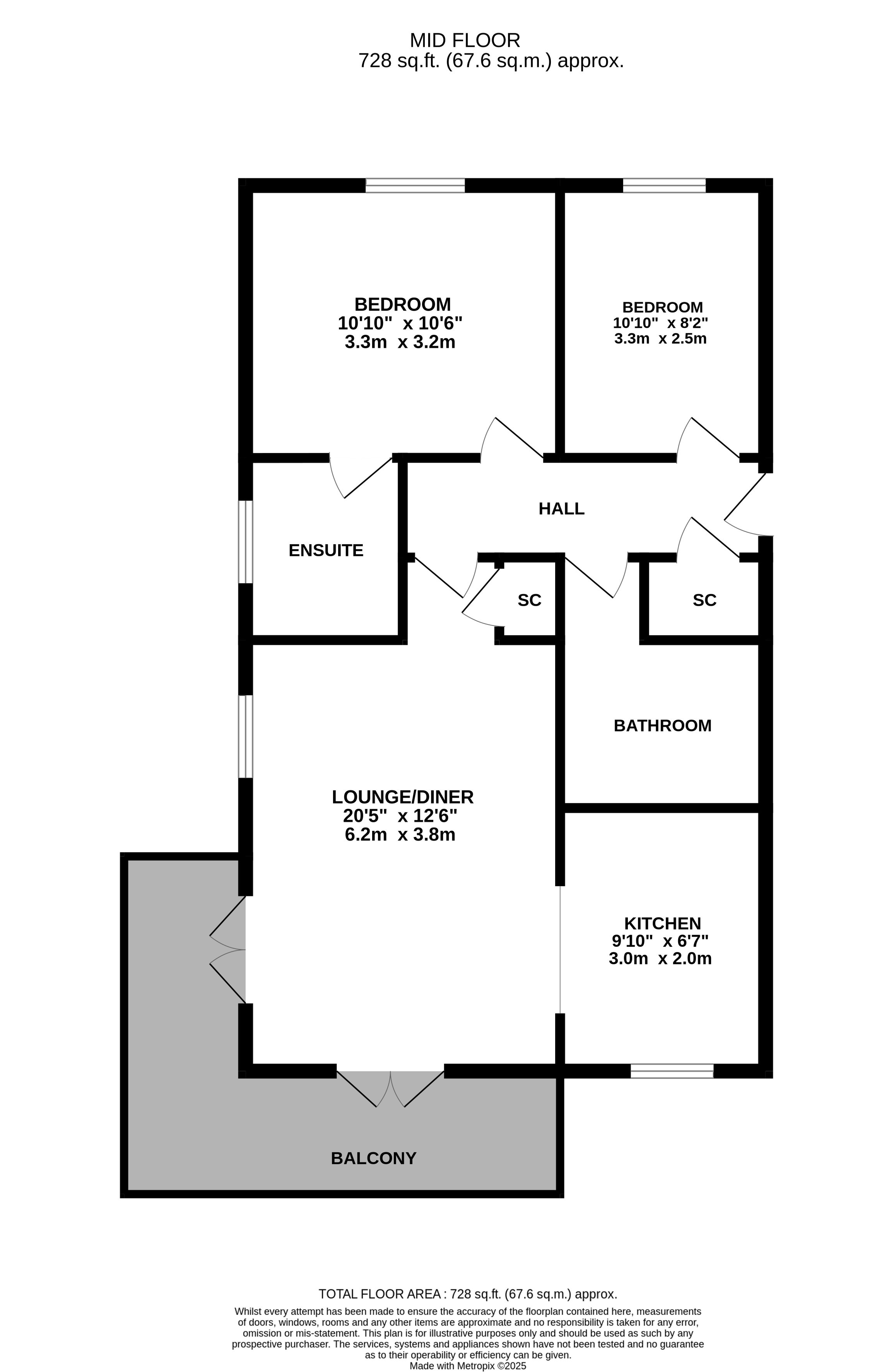 58, Venus Avenue, Biggleswade floorplan