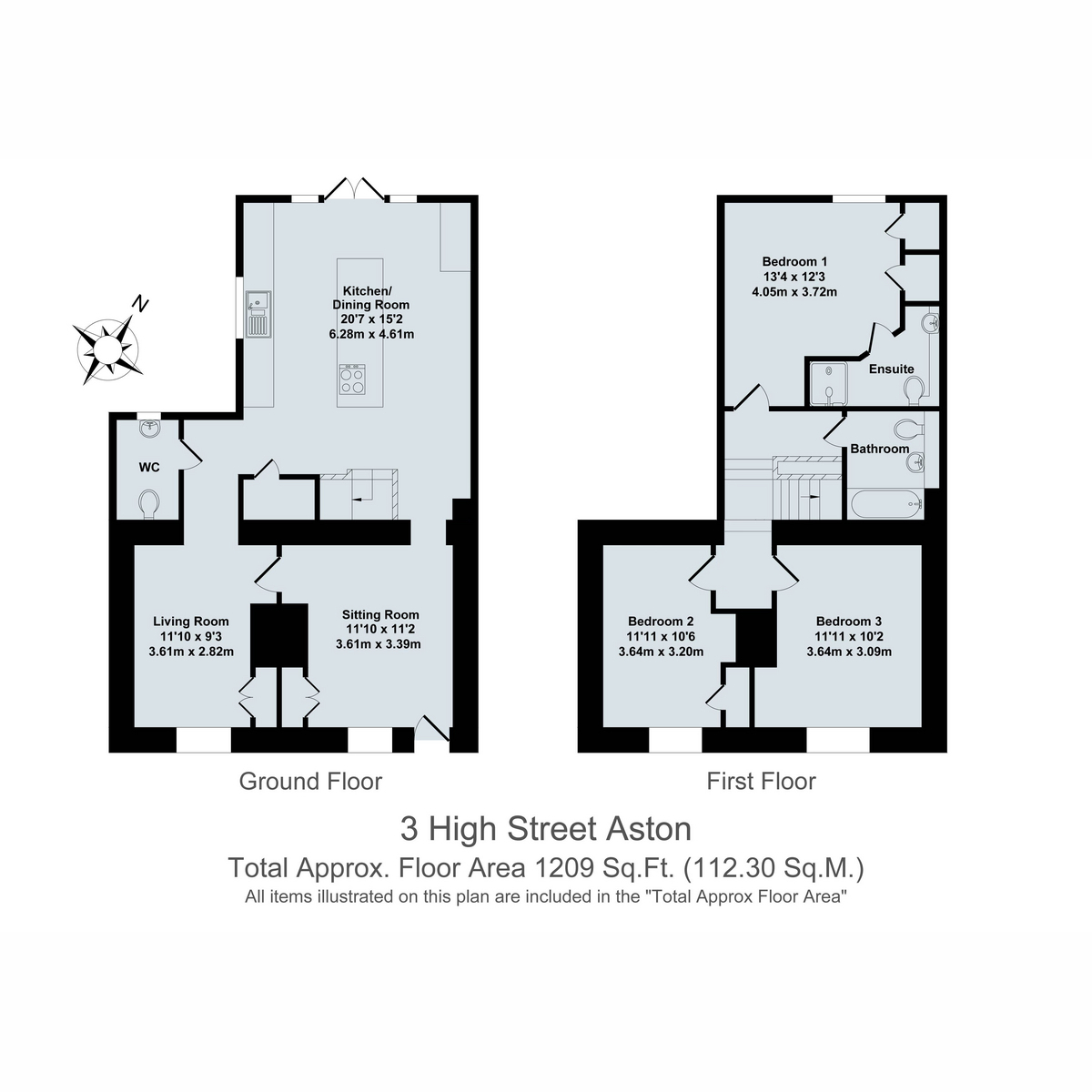 3, High Street, Aston floorplan