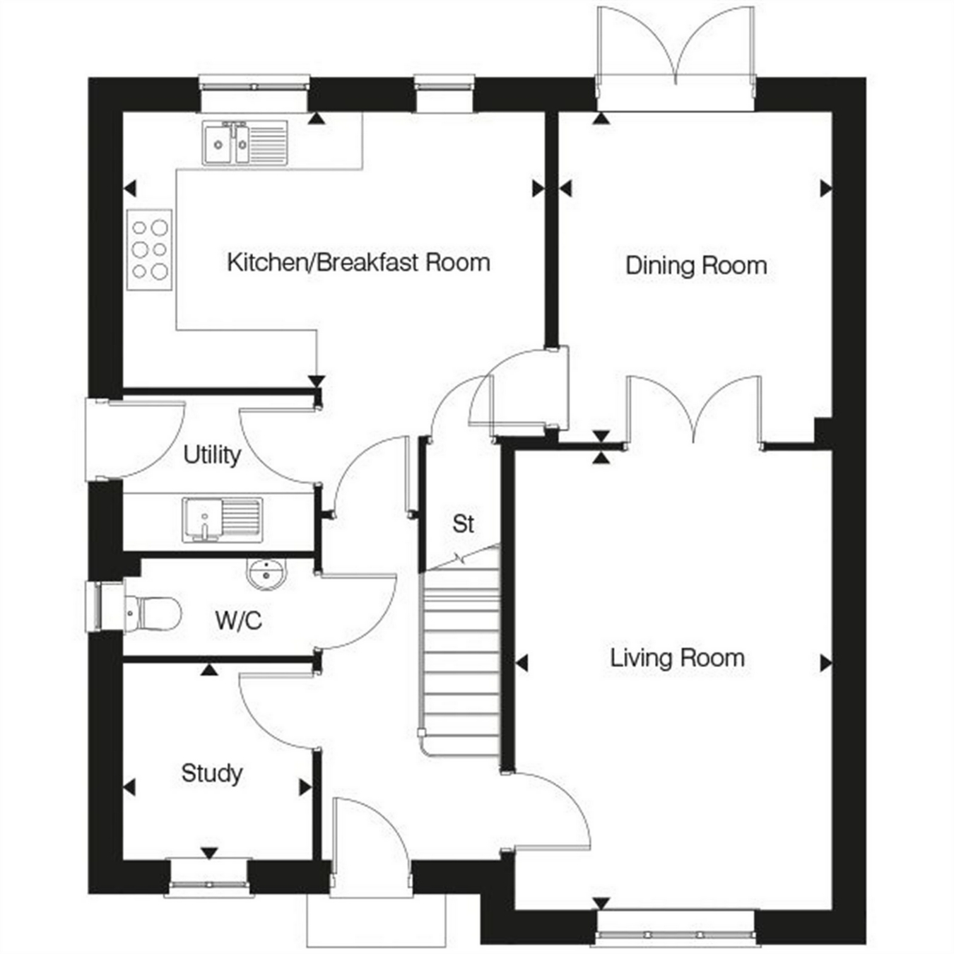 4 Bedrooms Detached house for sale in The Oakford, Meadow Croft, Houghton Conquest MK45