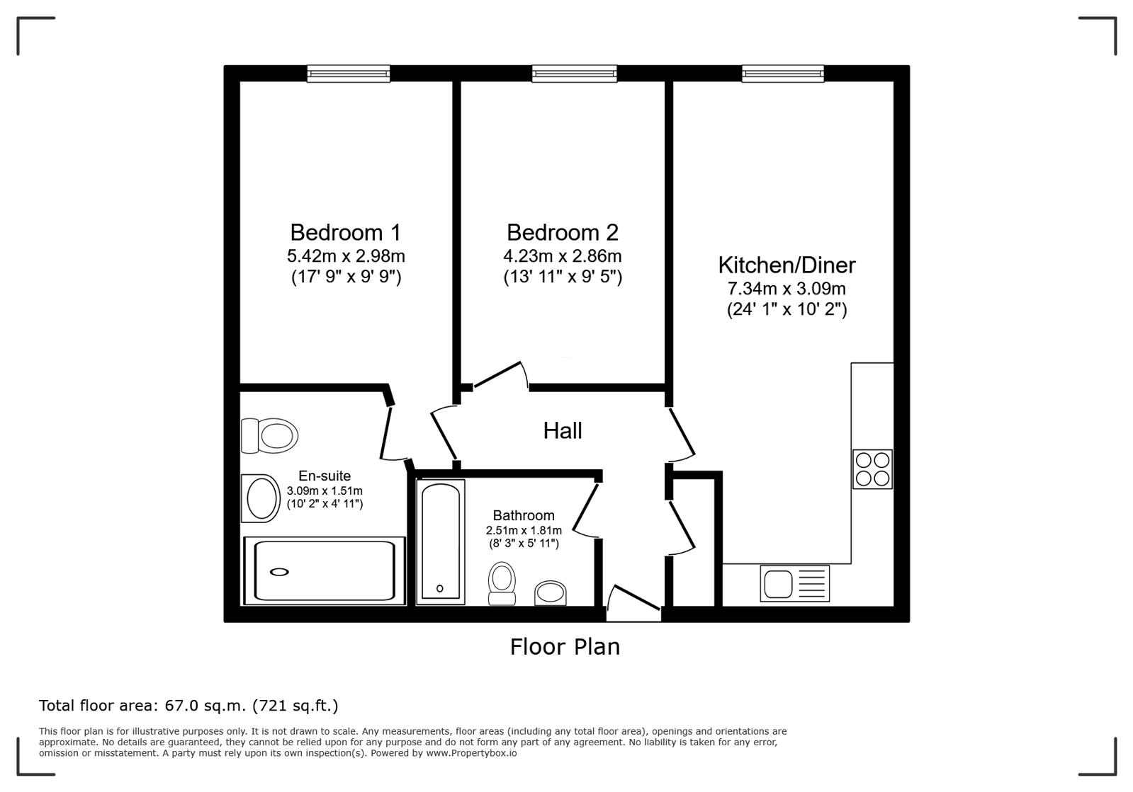 Apartment 62, Park Works, 262, Bradford Street, West Midlands floorplan