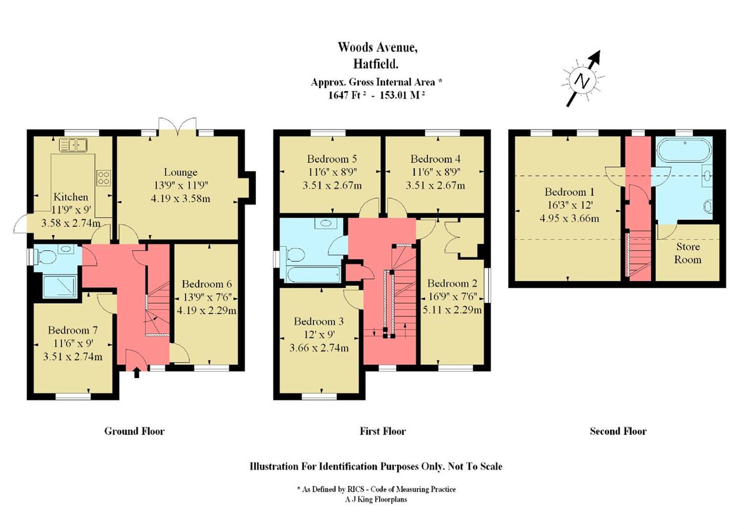 7 Bedrooms  to rent in Woods Avenue, Hatfield AL10