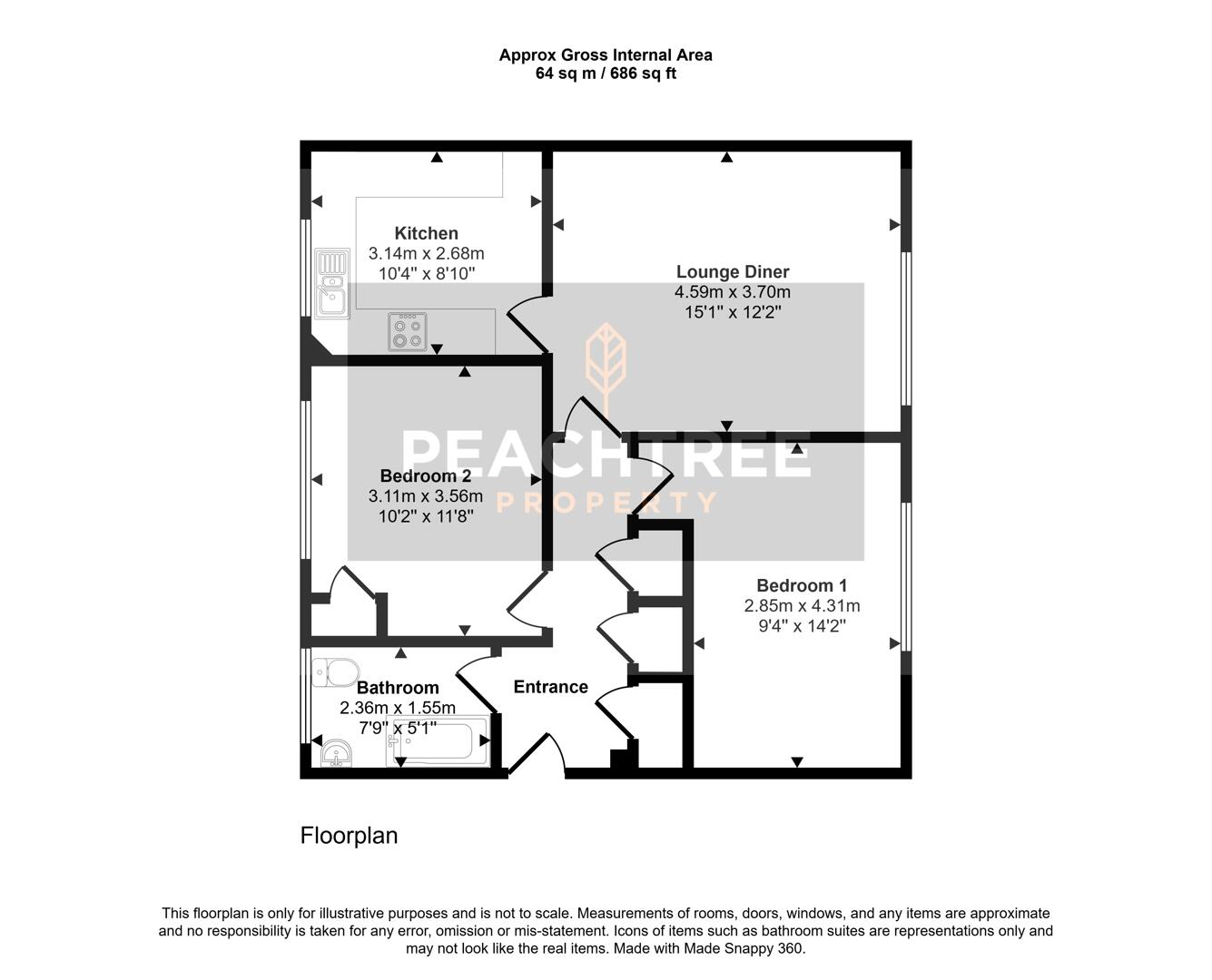 9B, Cumbrae Road, Renfrew floorplan