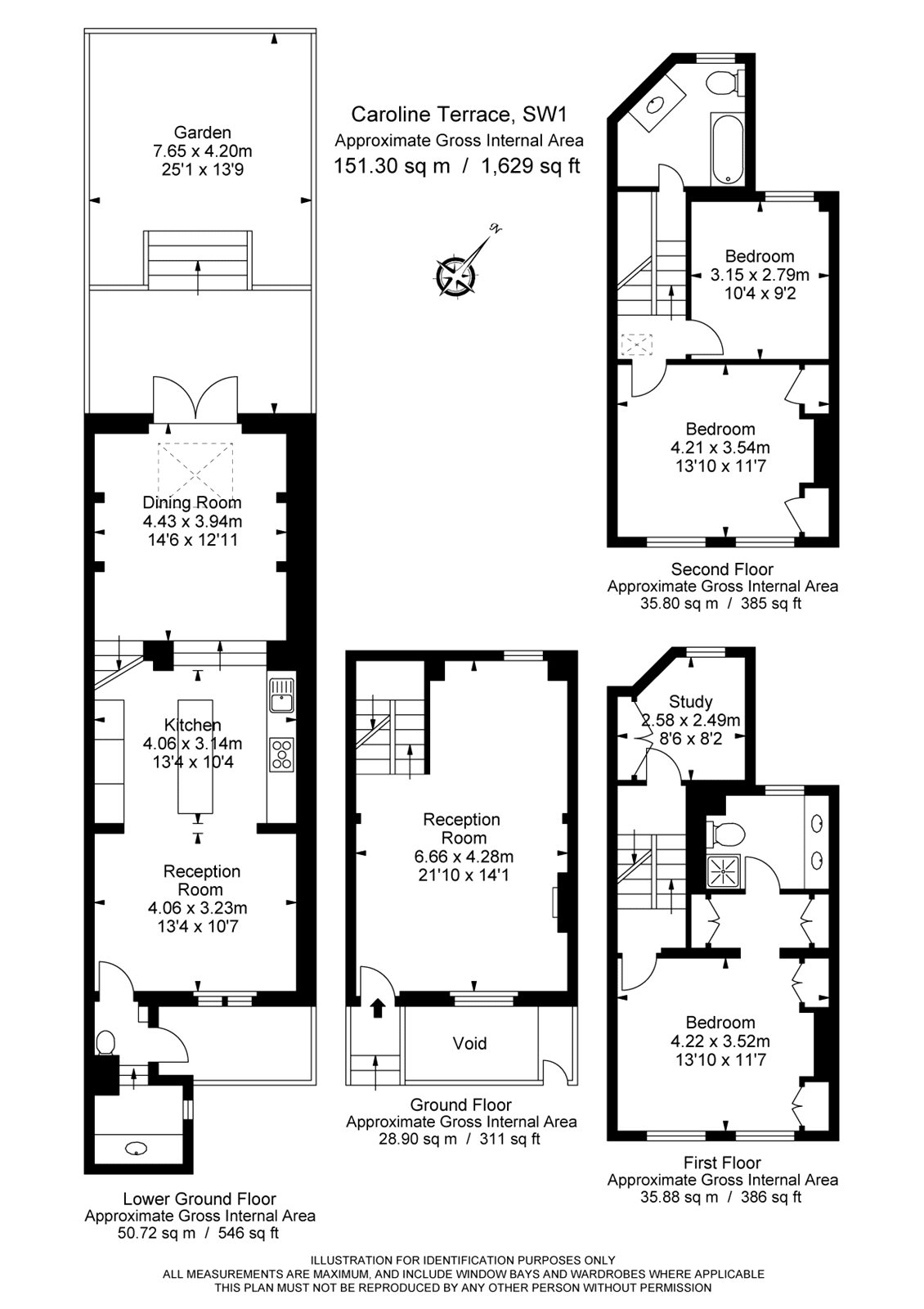 23, Caroline Terrace, London floorplan