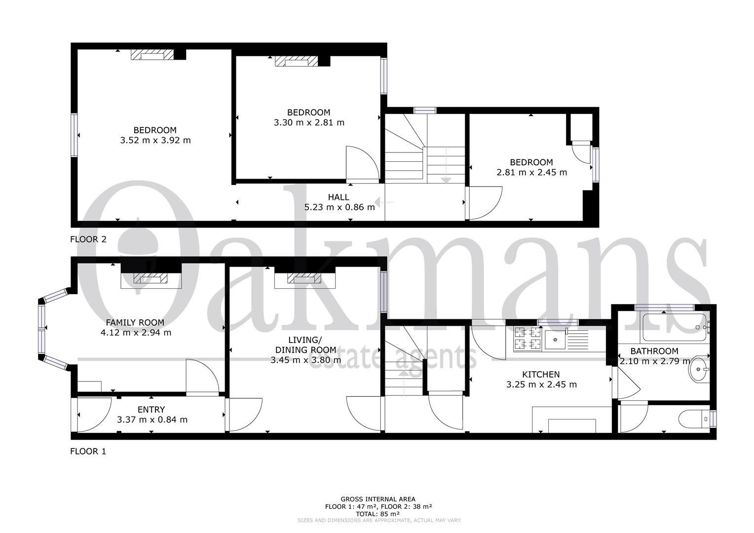 85, HEELEY ROAD, BIRMINGHAM floorplan