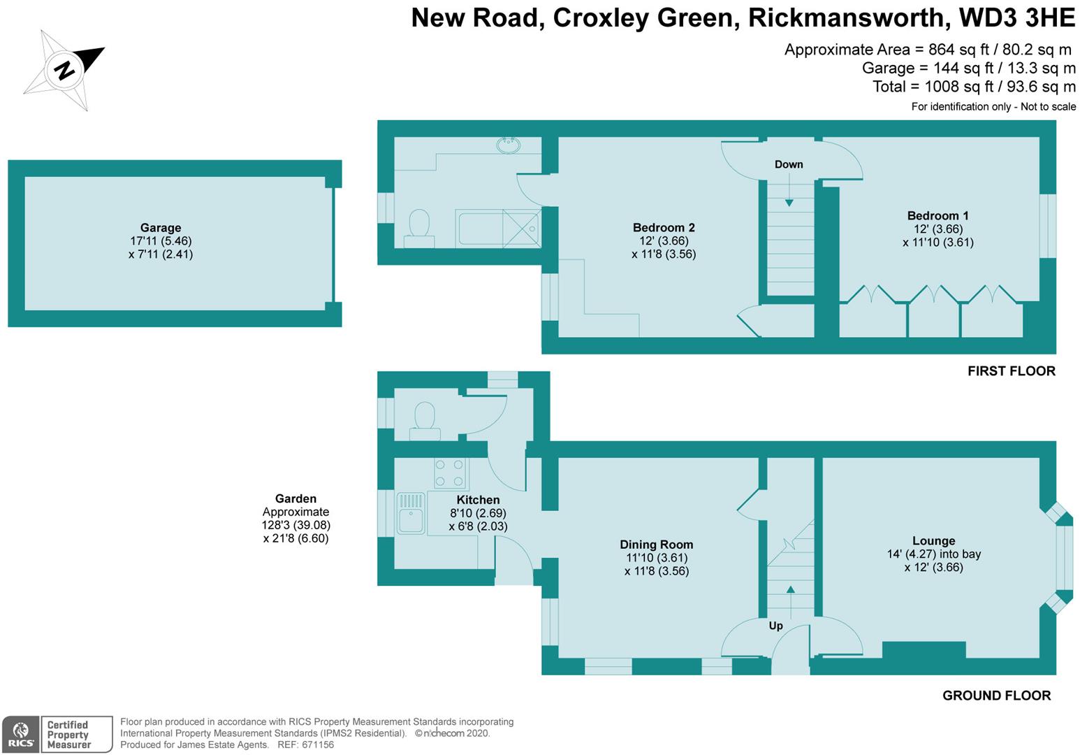 2 bed semidetached house for sale in New Road, Croxley Green