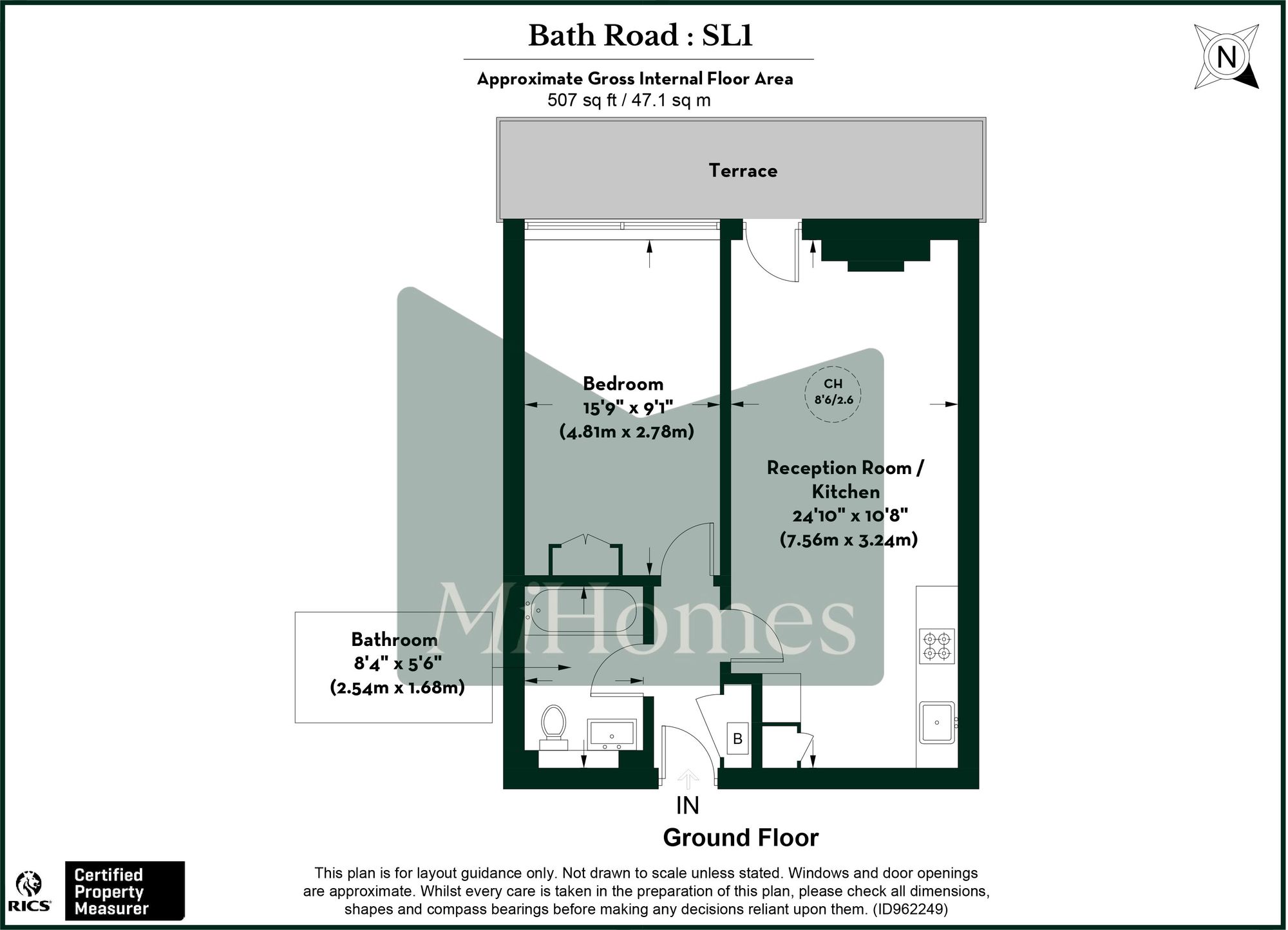 Flat 12, Chesterfield House, Slough floorplan