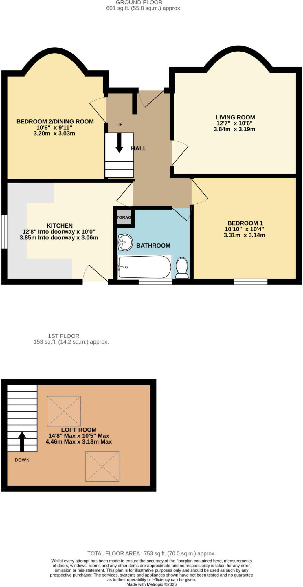 6, Redburn Road, Paignton floorplan