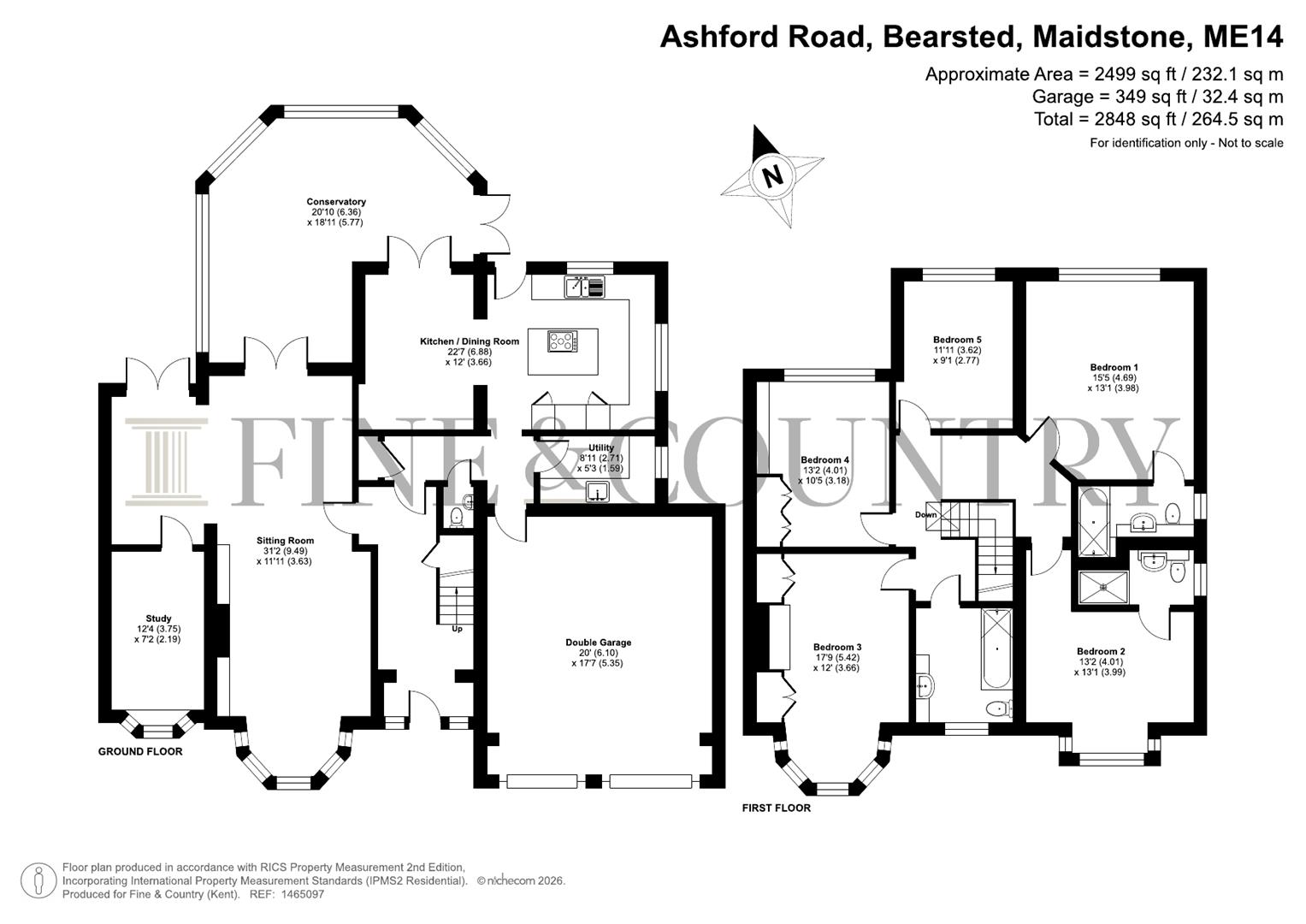 121, Ashford Road, Maidstone floorplan