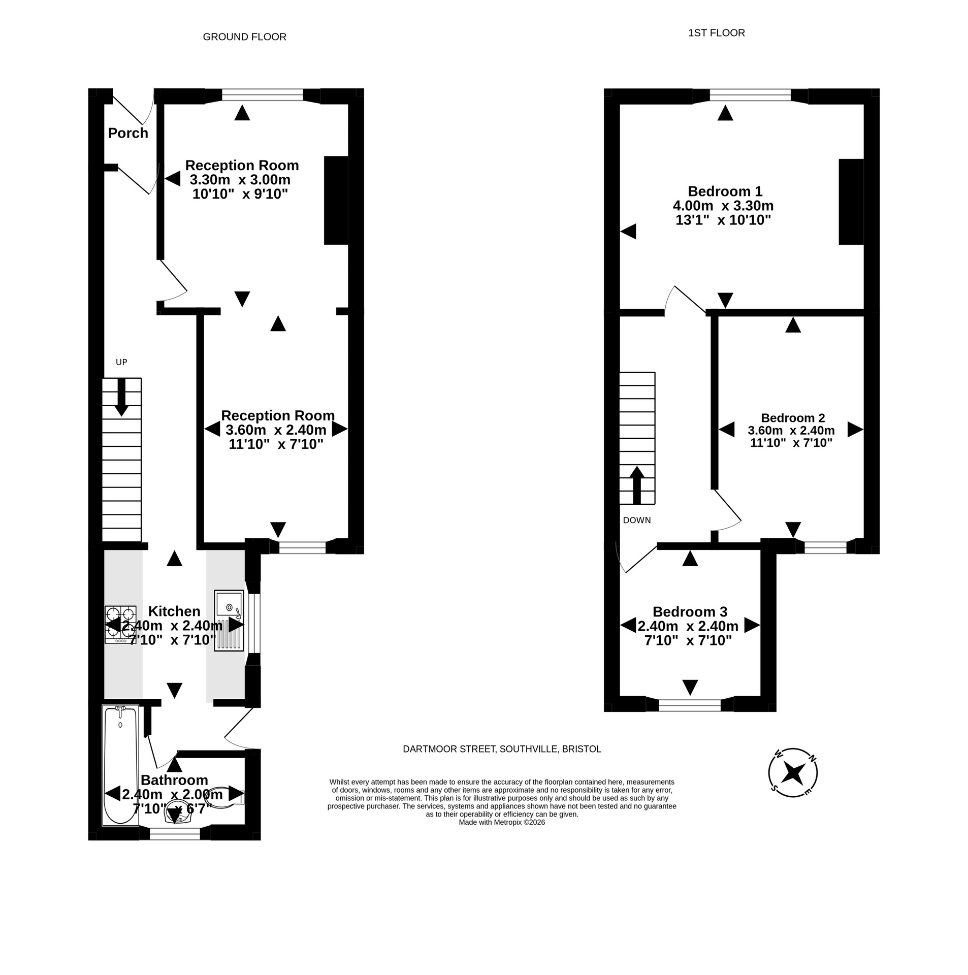 40 Dartmoor Street, Bristol floorplan