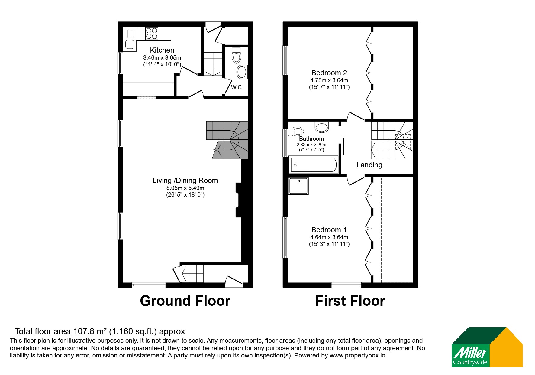 Grain Cottage,, Pengelly, Cornwall floorplan