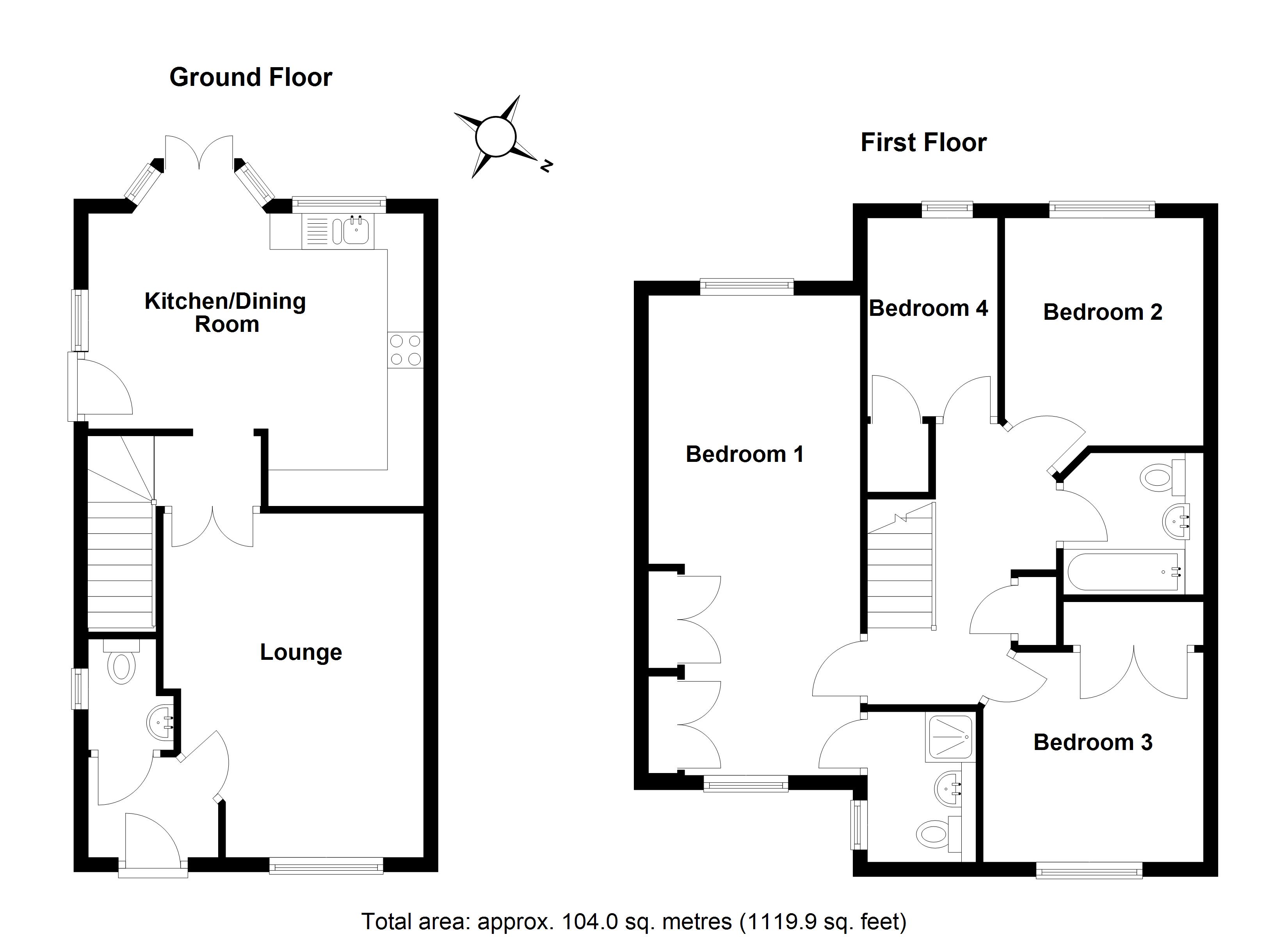 129, Mendip Way, Hertfordshire floorplan