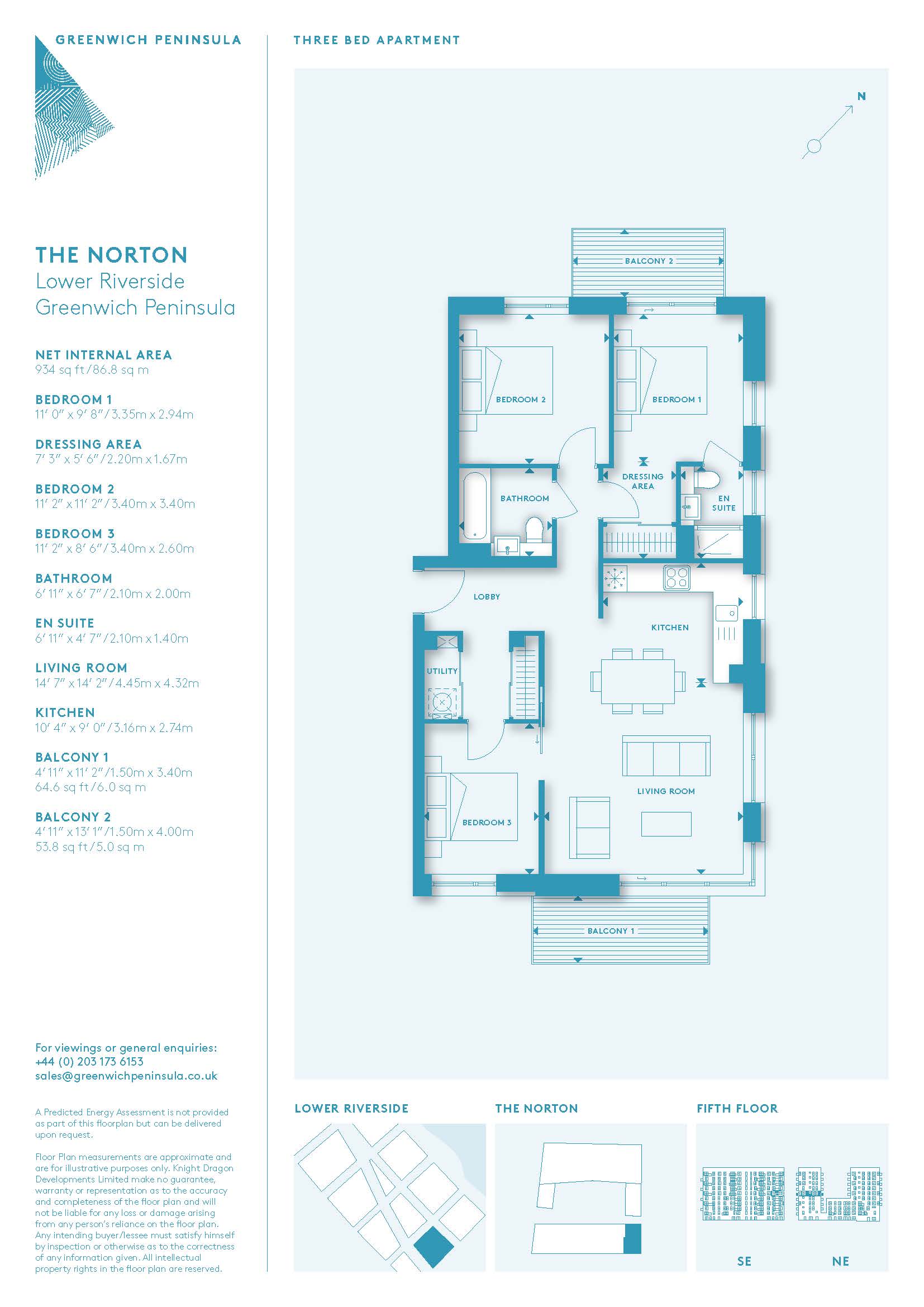 NORTON, John Harrison Way, London floorplan