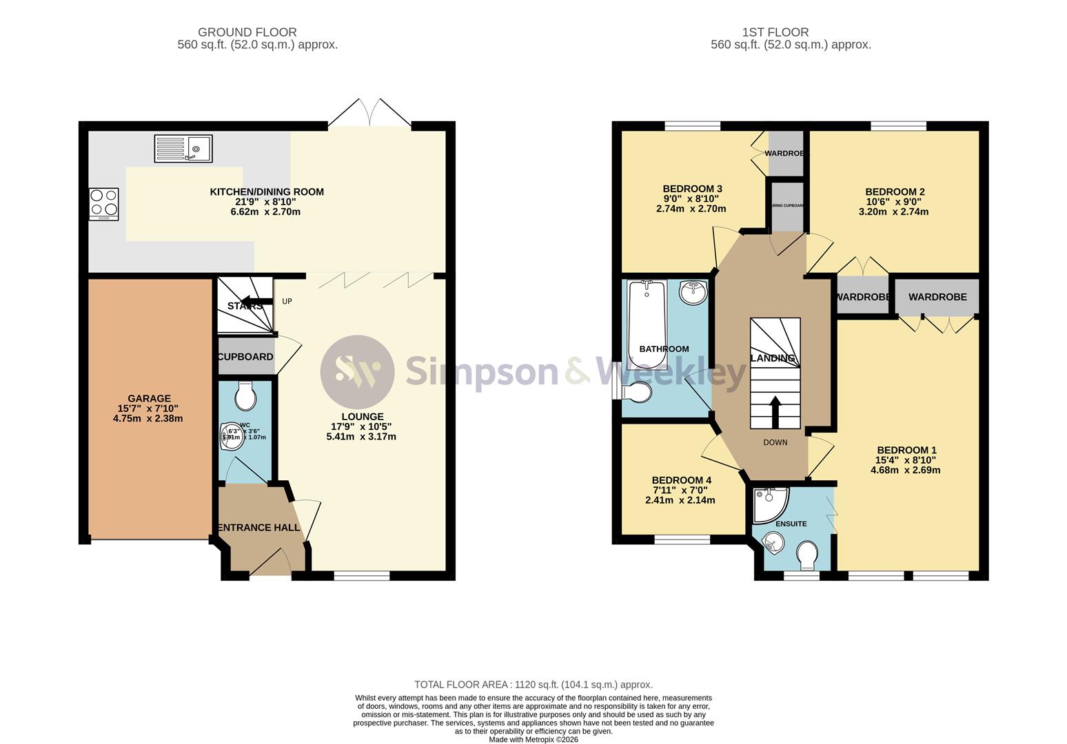 10, Lilac Grove, Rushden floorplan