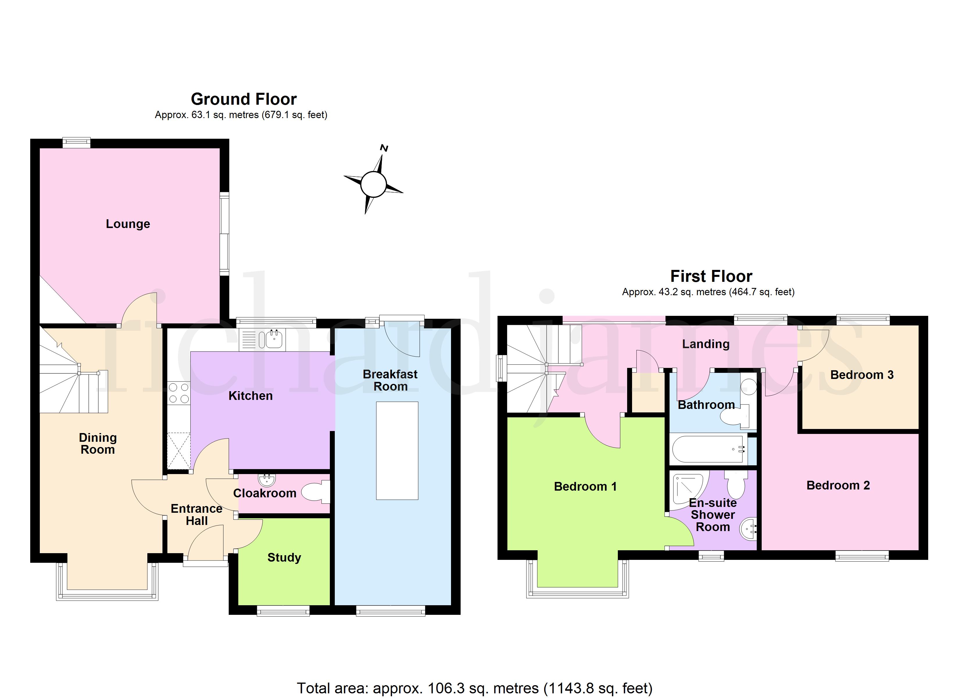 44, Chatsworth Drive, Wellingborough floorplan