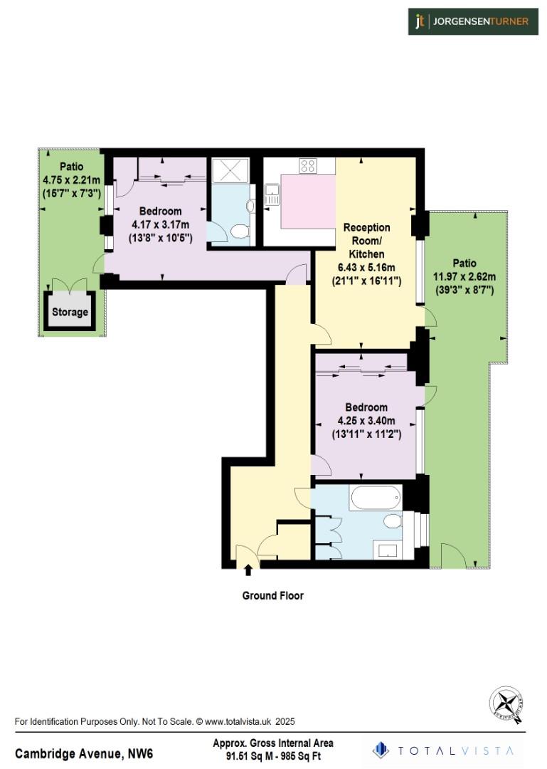 137, Cambridge Avenue, London floorplan