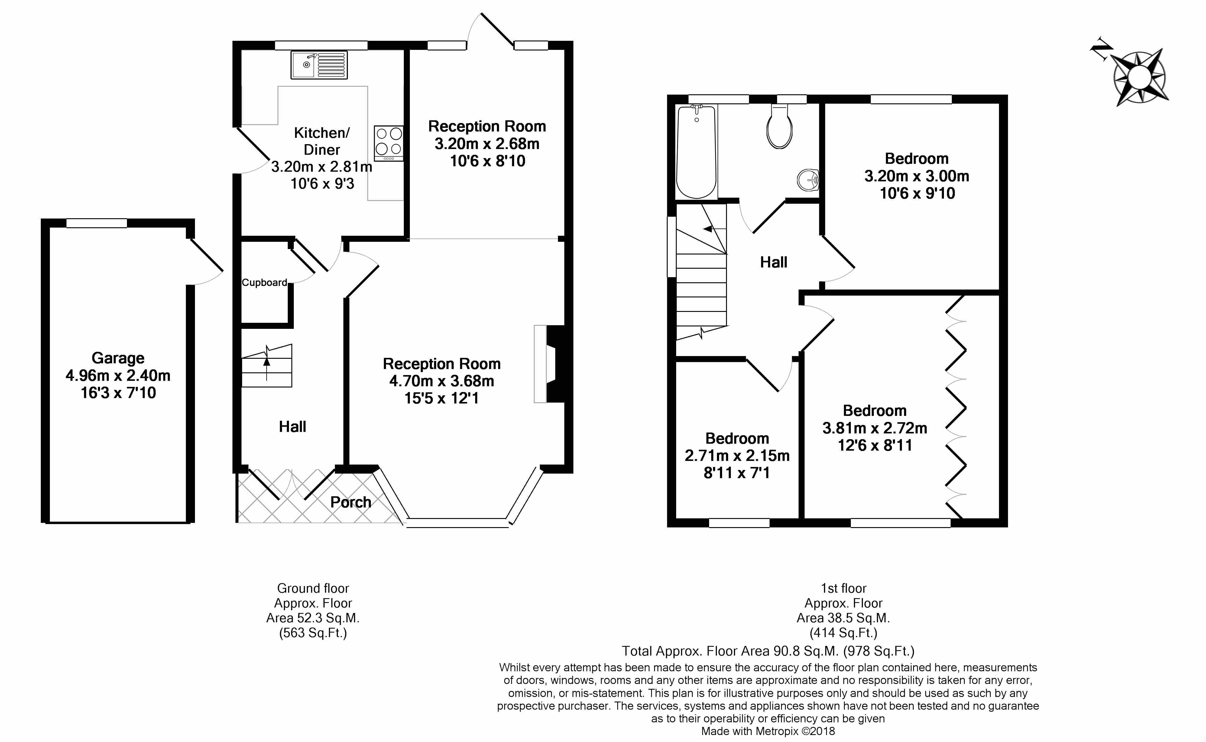 3 Bedrooms Semi-detached house for sale in Cumberland Drive, Chessington KT9