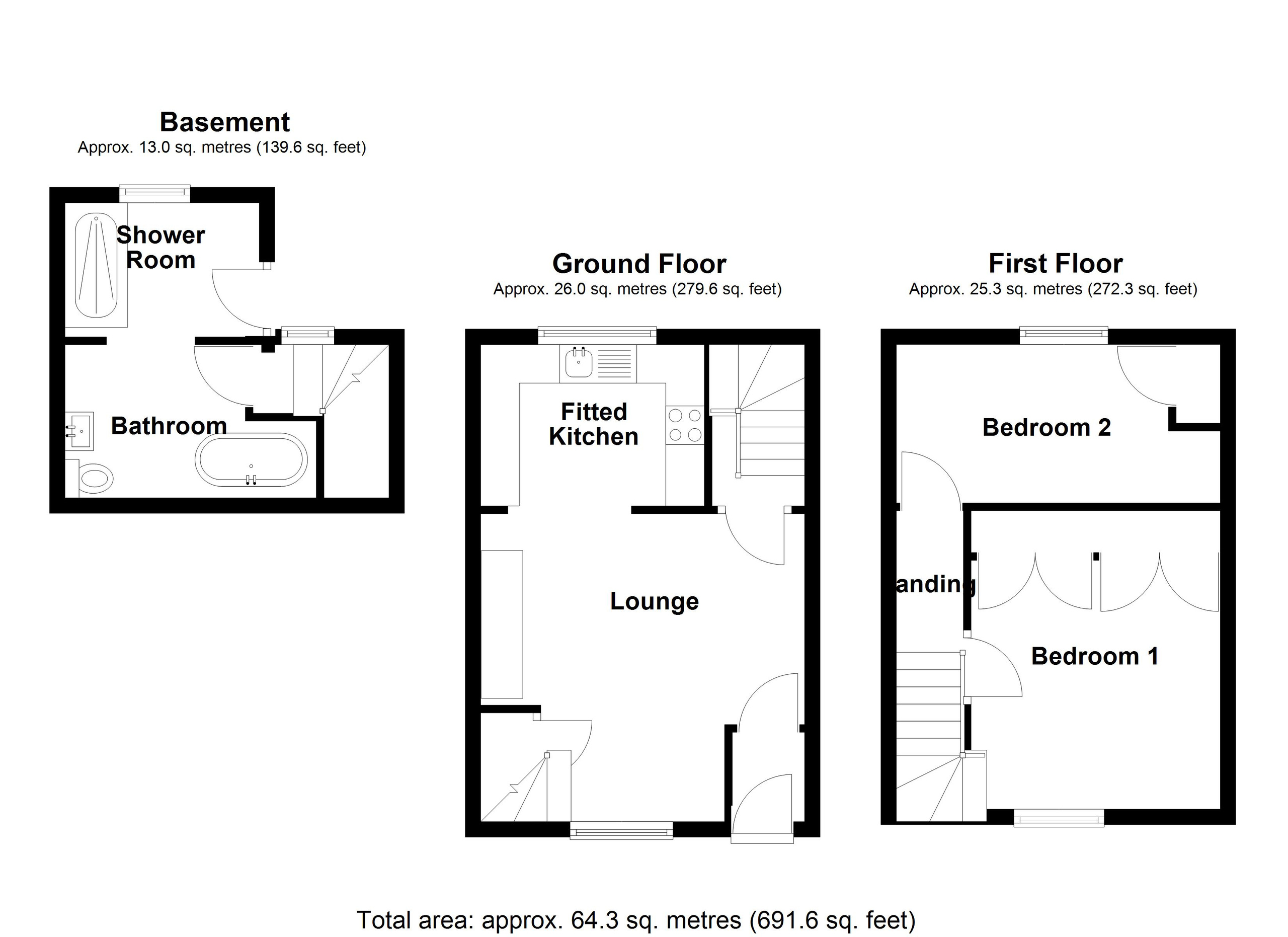 198 High Street, Merthyr Tydfil floorplan