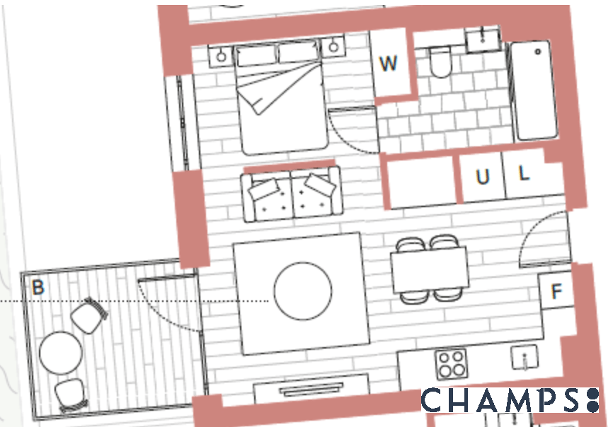 Apartment 63, Calville House, Brentford floorplan