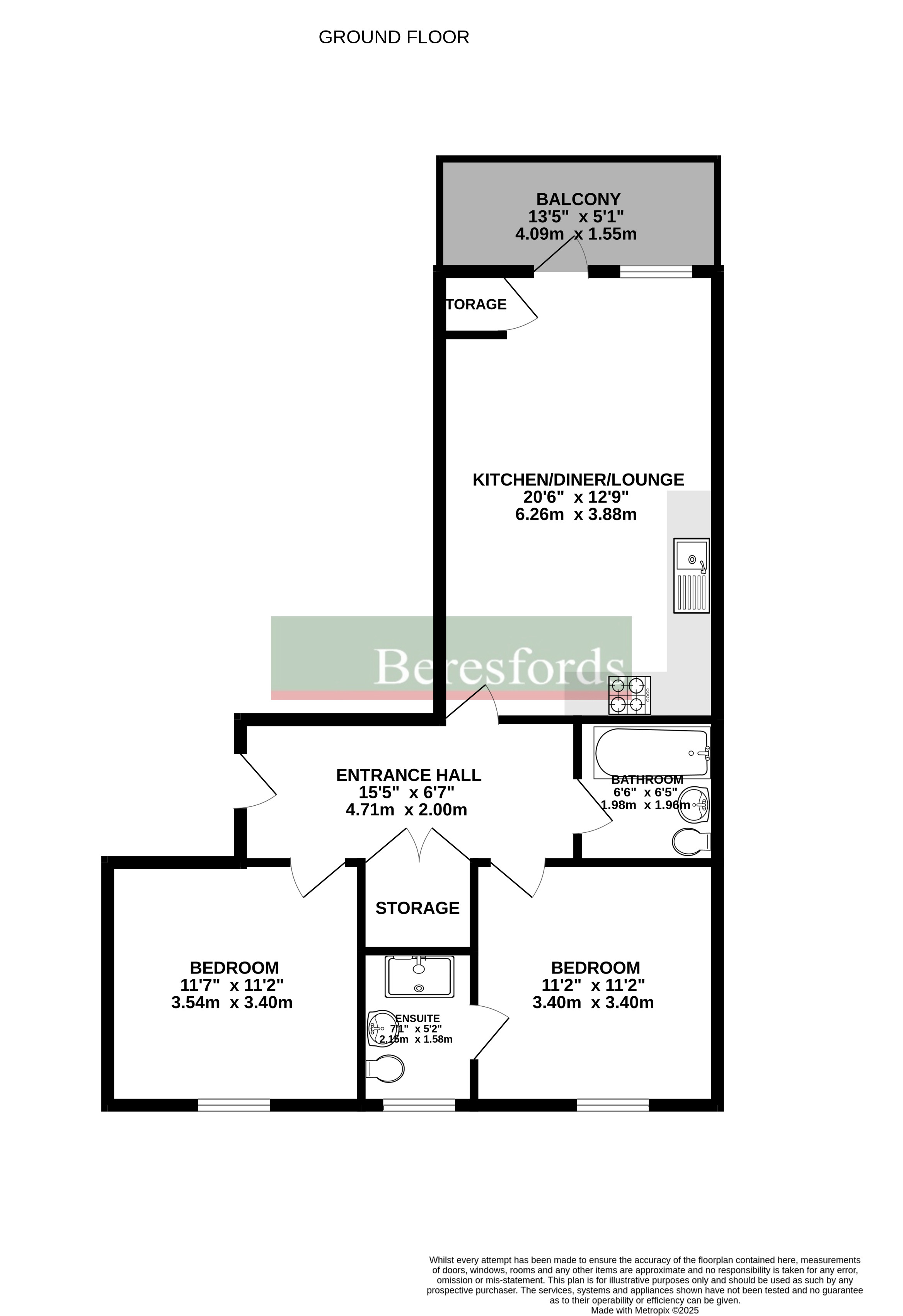 153, Wharf Road, Essex floorplan