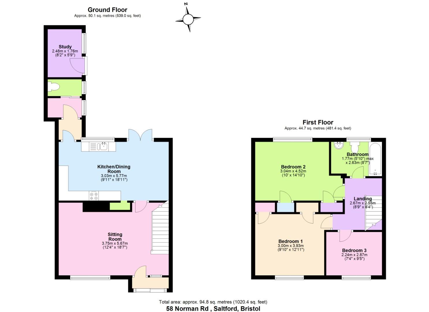 58, Norman Road, Bristol floorplan