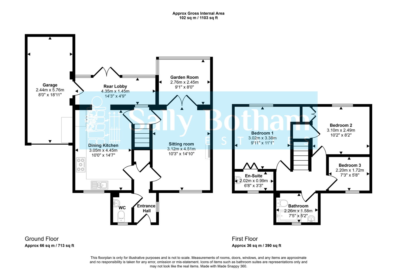 3, Riverbank, Matlock floorplan