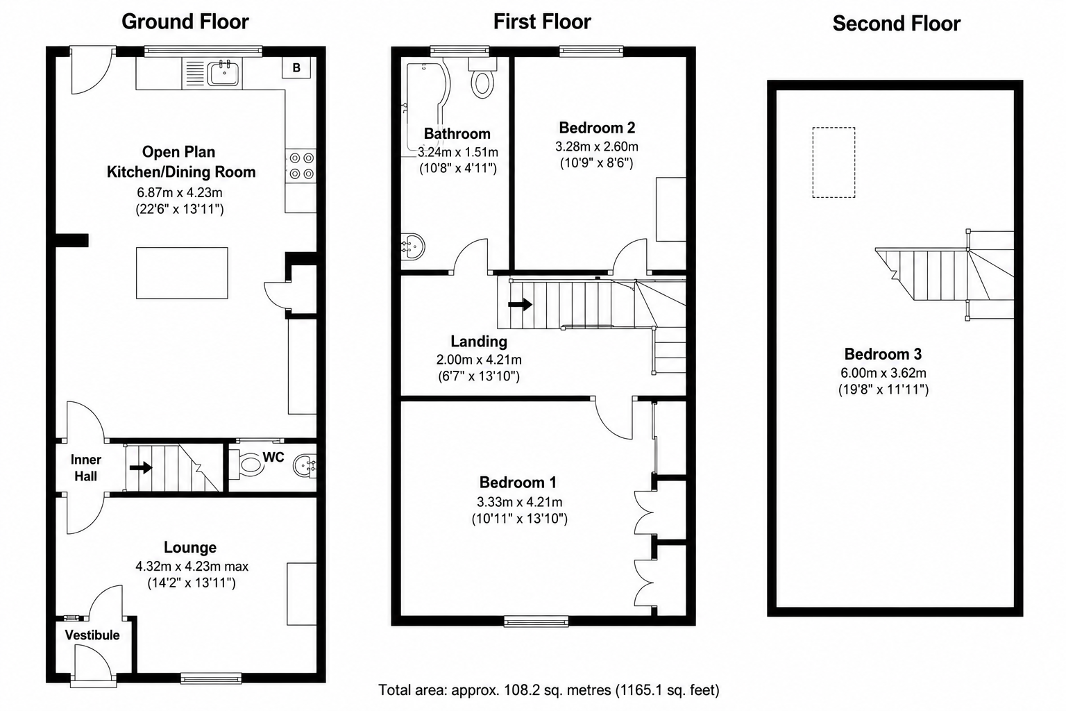 5, Laburnum Cottages, Crawshawbooth floorplan