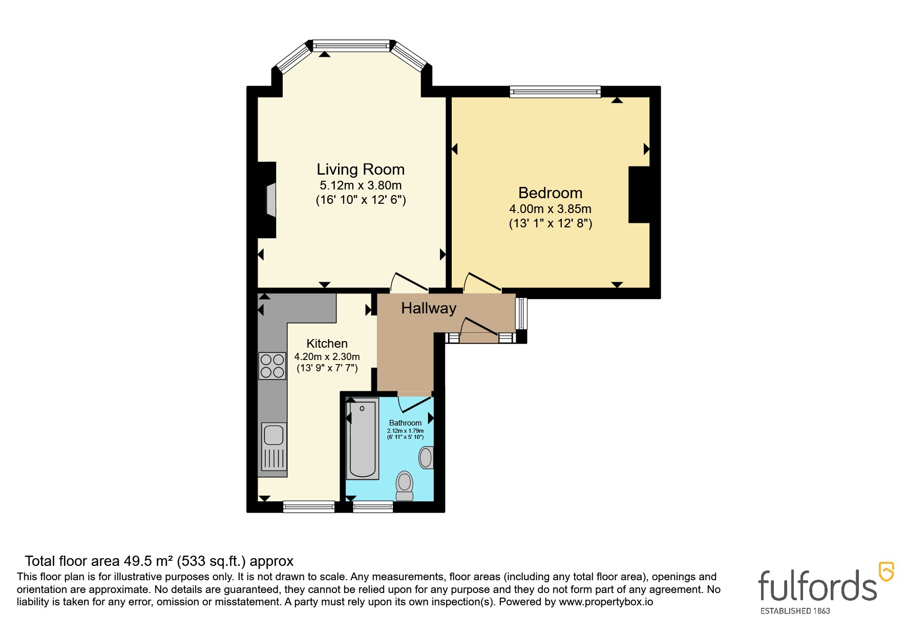 Flat 3, 2, Mamhead View, Devon floorplan