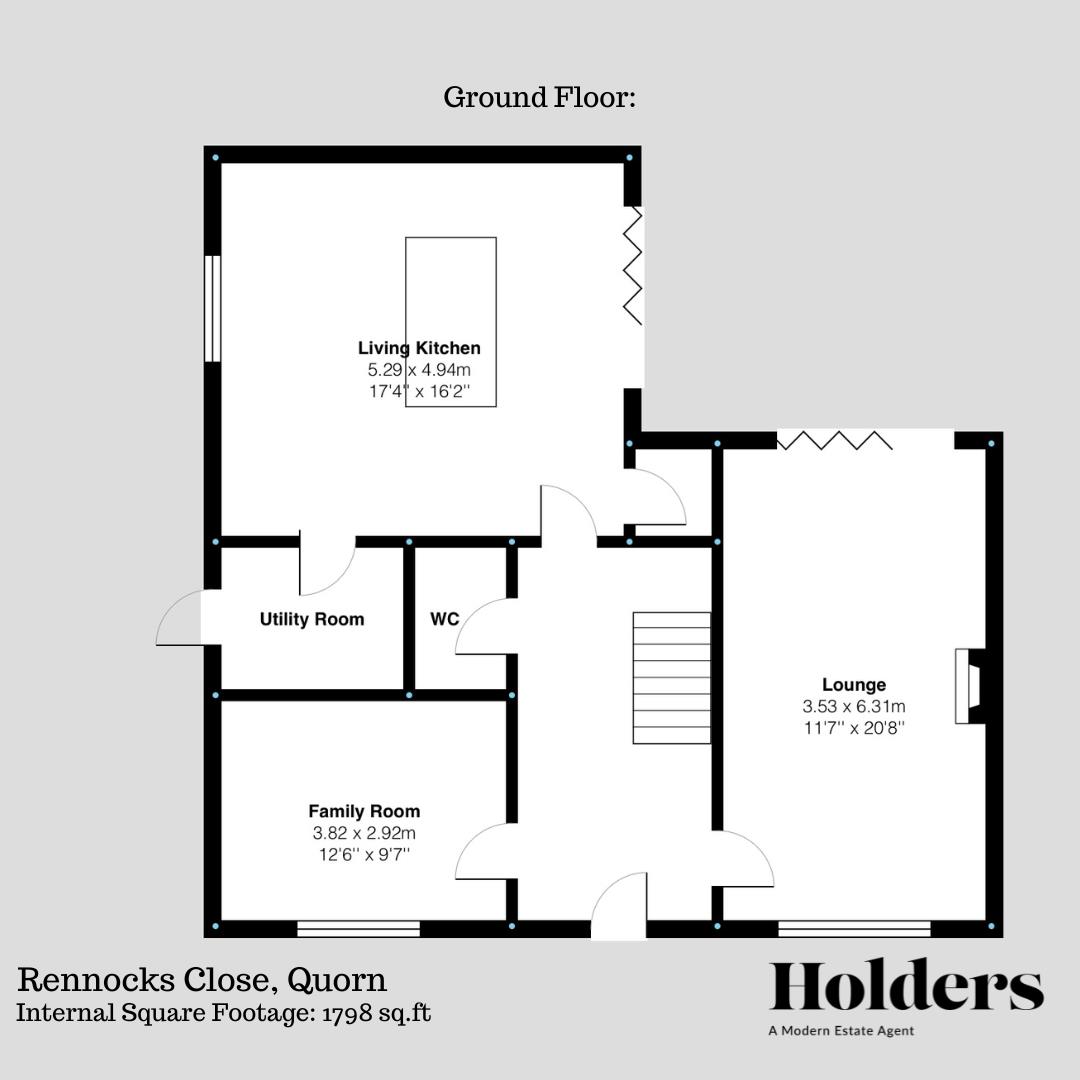5, Rennocks Close, Loughborough floorplan